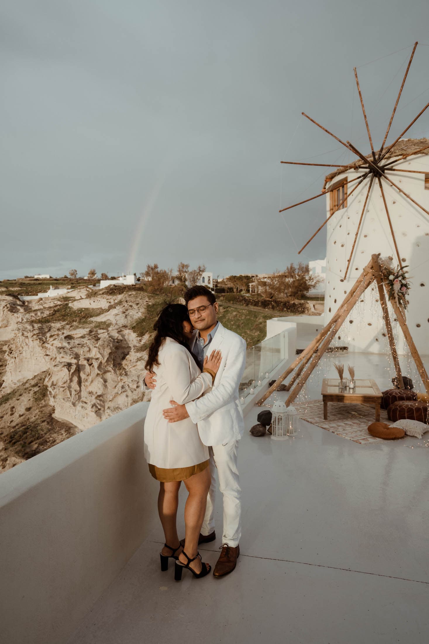 A Santorini proposal in the heart of winter-12