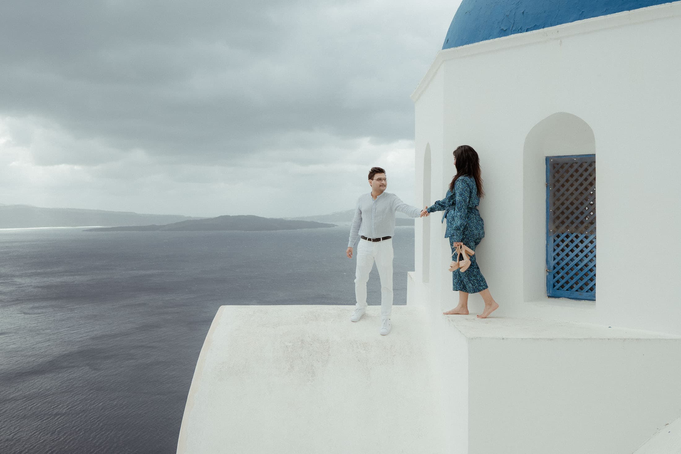 A Santorini proposal in the heart of winter-30