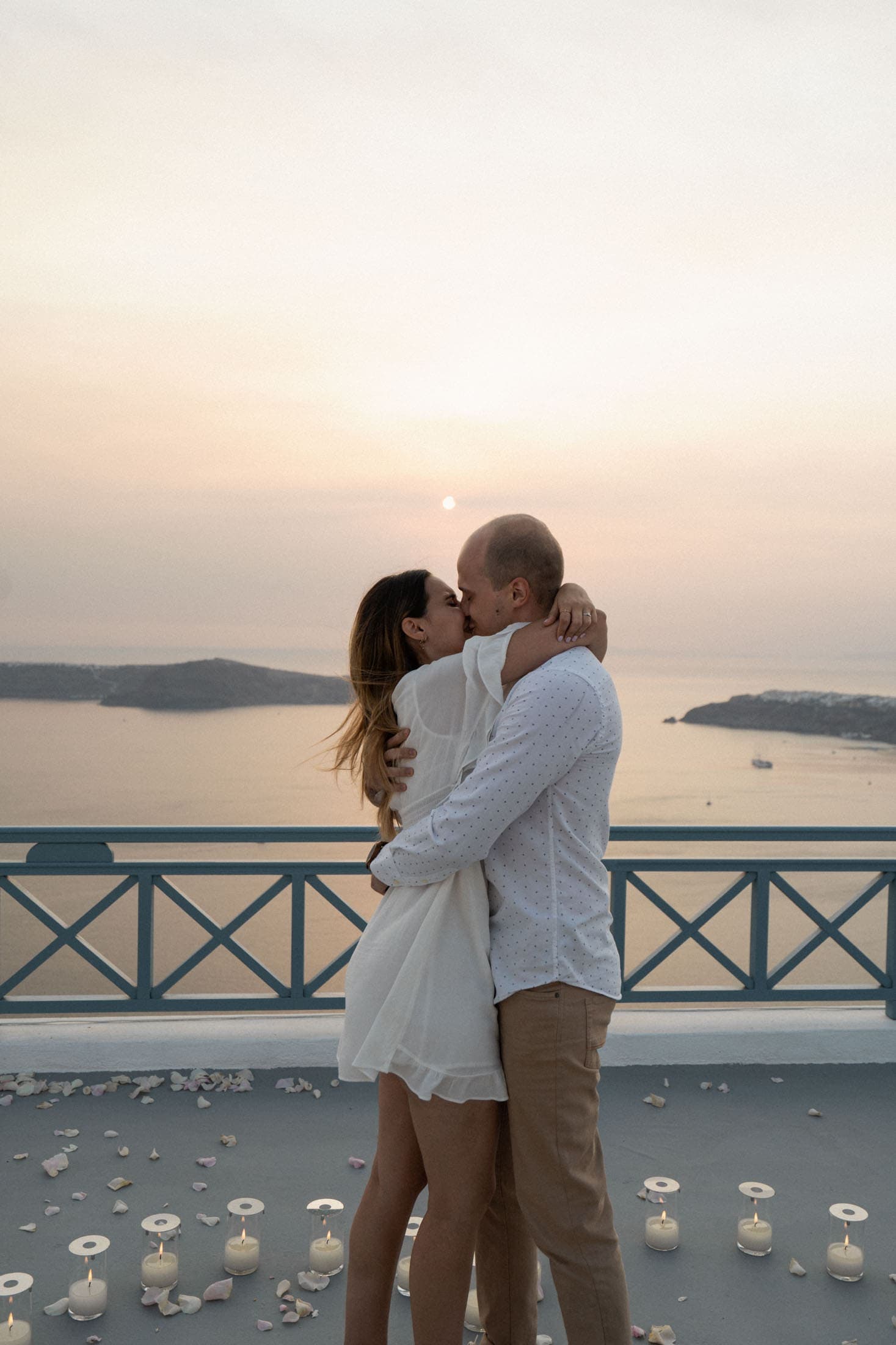 Sunset proposal in Santorini, Greece-10