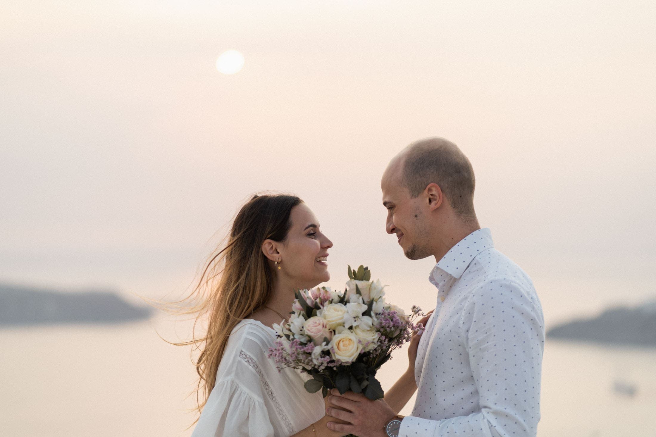 Sunset proposal in Santorini, Greece-13