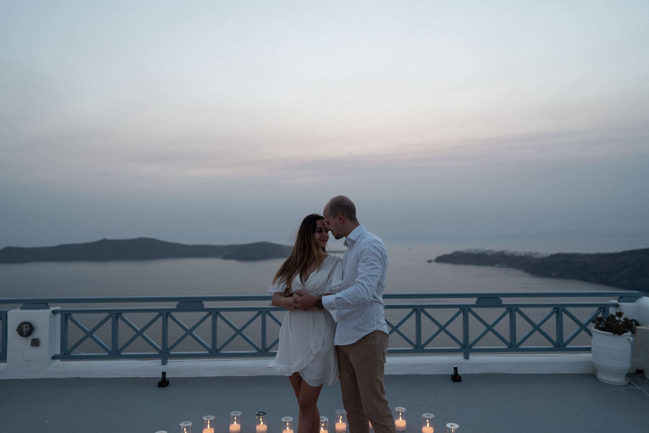 Sunset proposal in Santorini, Greece-32