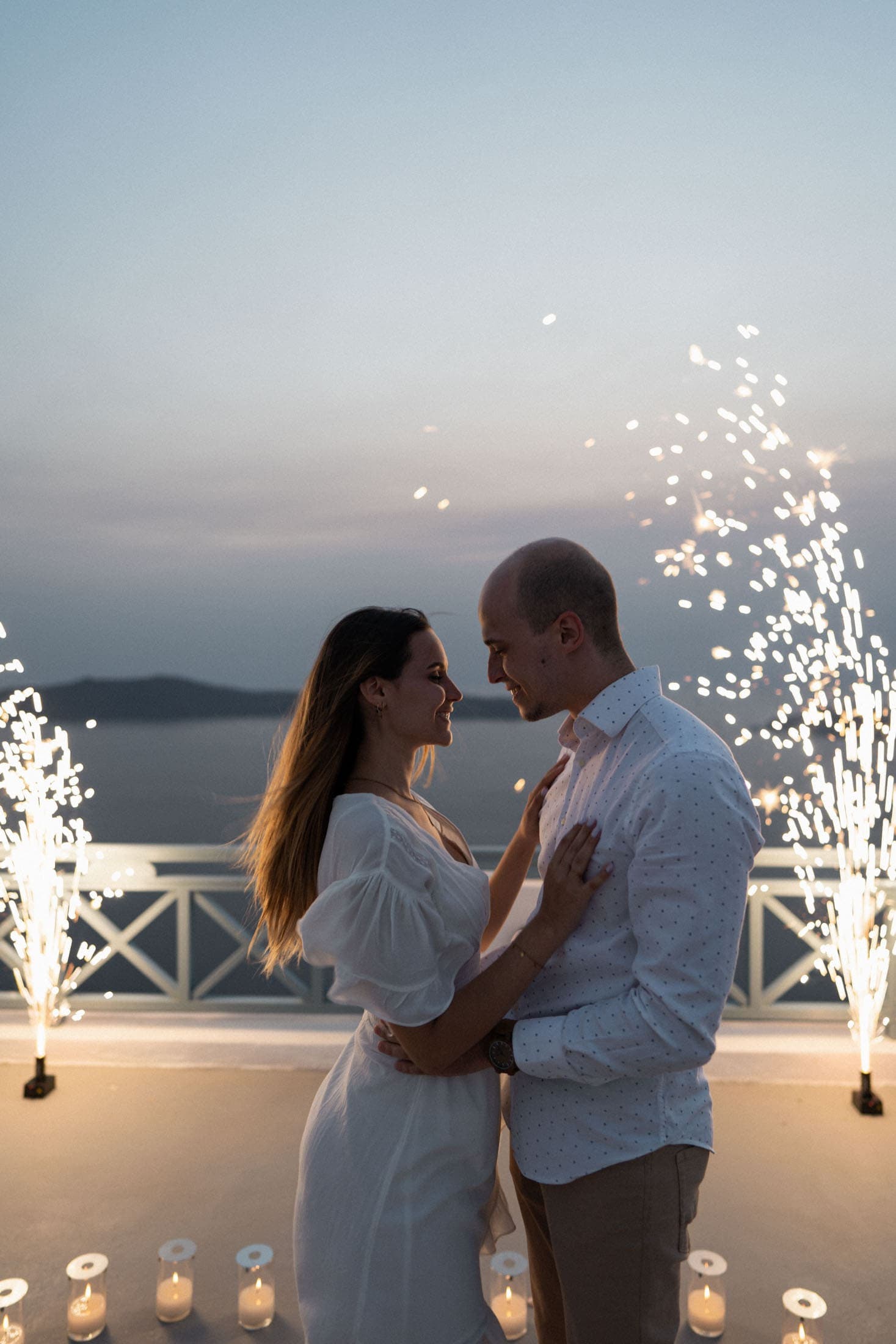 Sunset proposal in Santorini, Greece-34