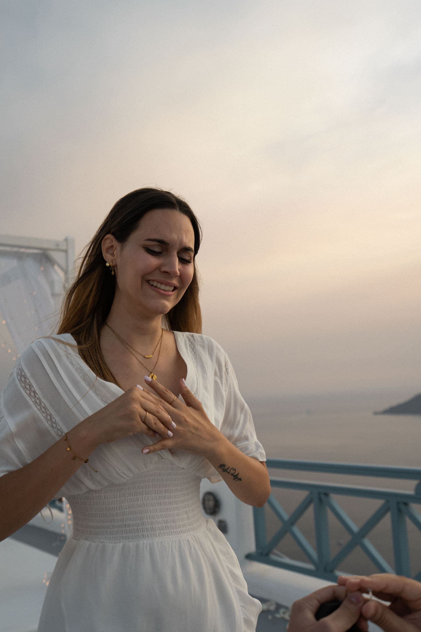 Sunset proposal in Santorini, Greece-9