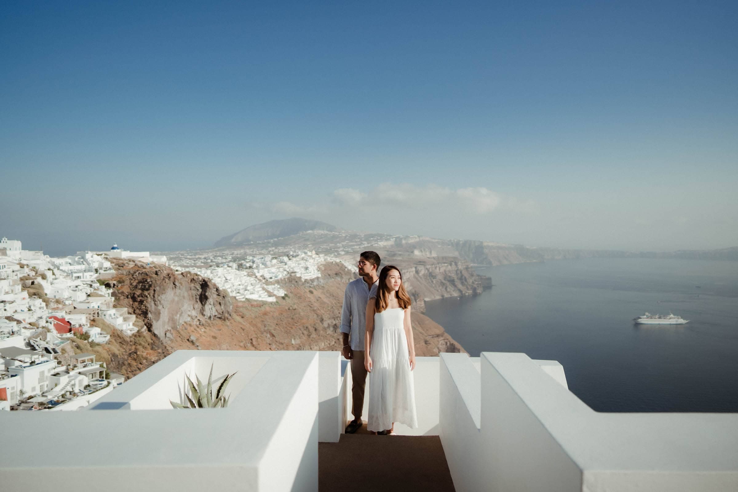 Guarav & Trina – Proposal in Skaros rock-5