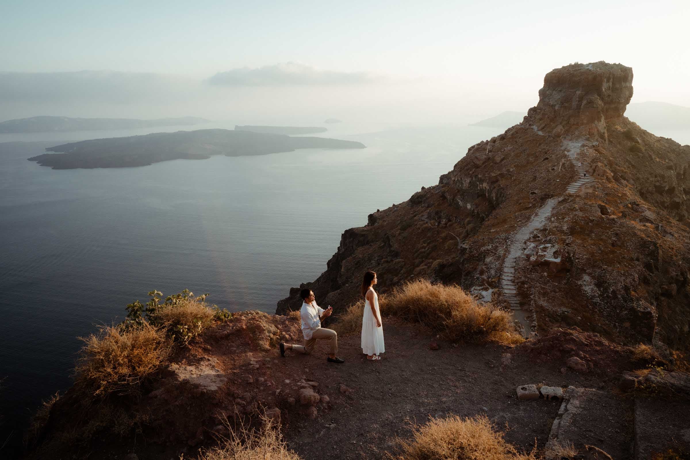 Guarav & Trina – Proposal in Skaros rock-22