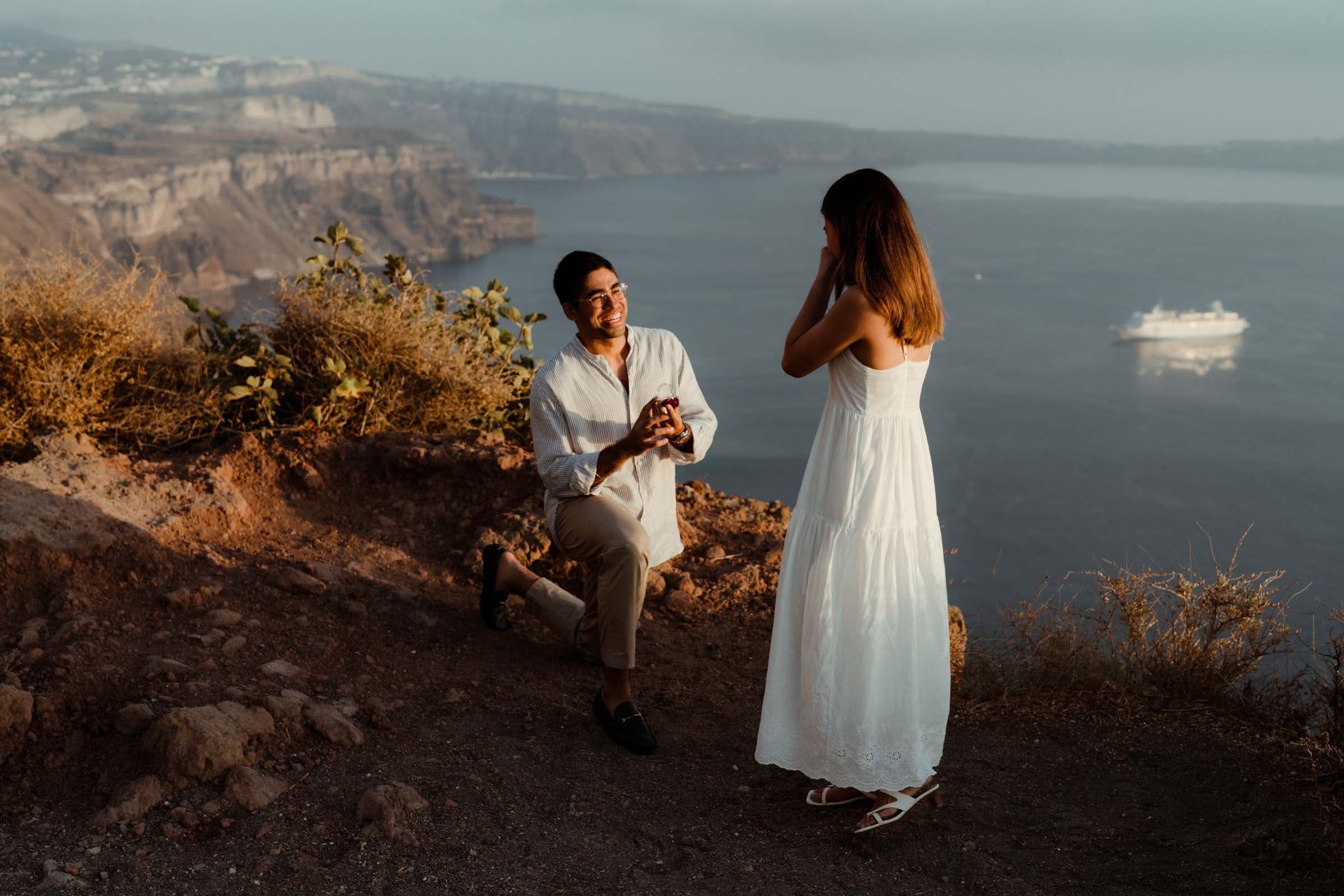 Guarav & Trina – Proposal in Skaros rock-23