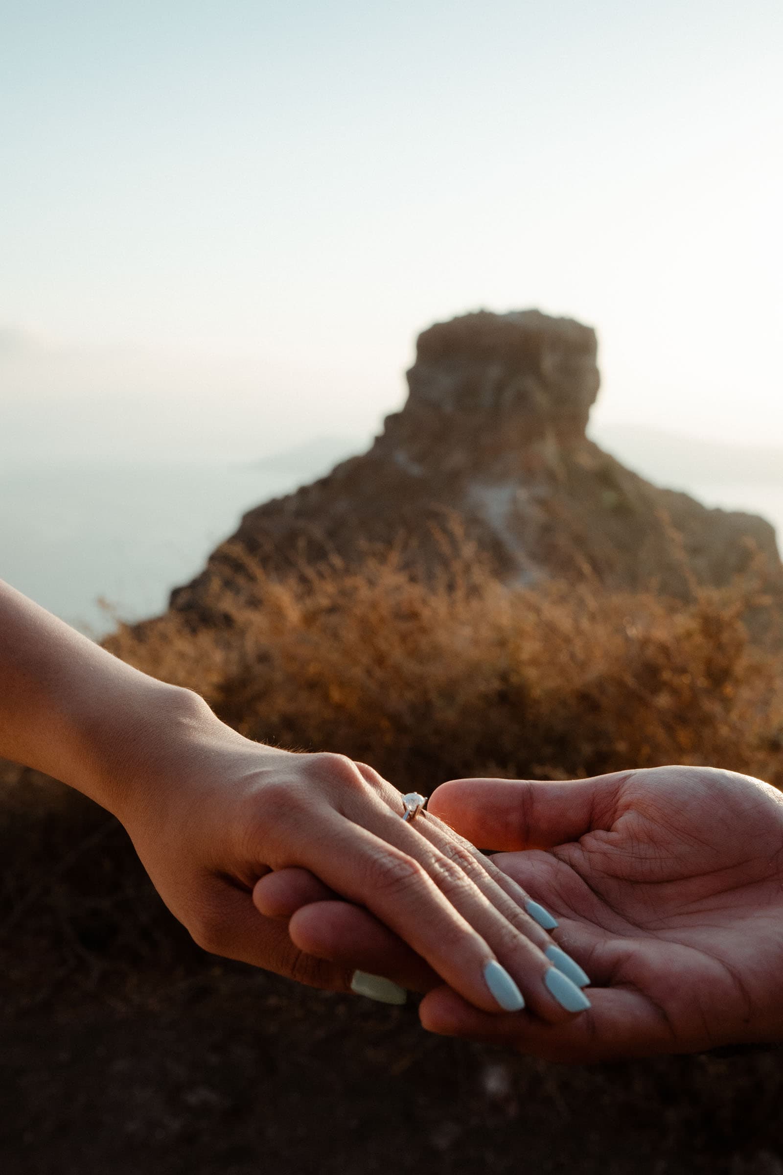 Guarav & Trina – Proposal in Skaros rock-25