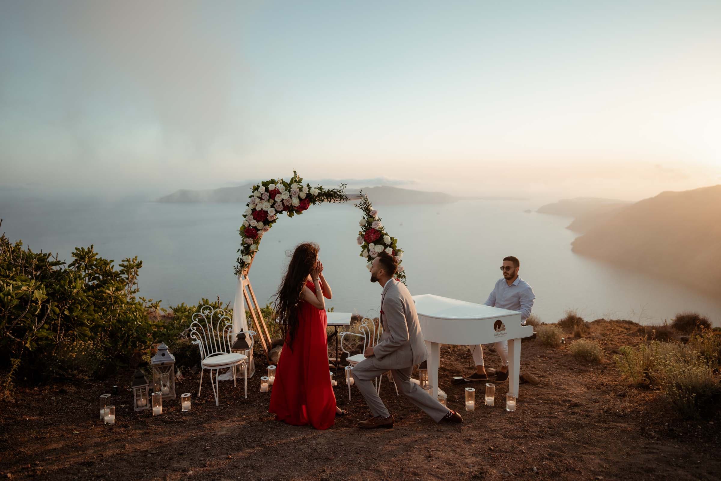 Neginder & Roohi – Proposal in the field Proposals in Santorini-14