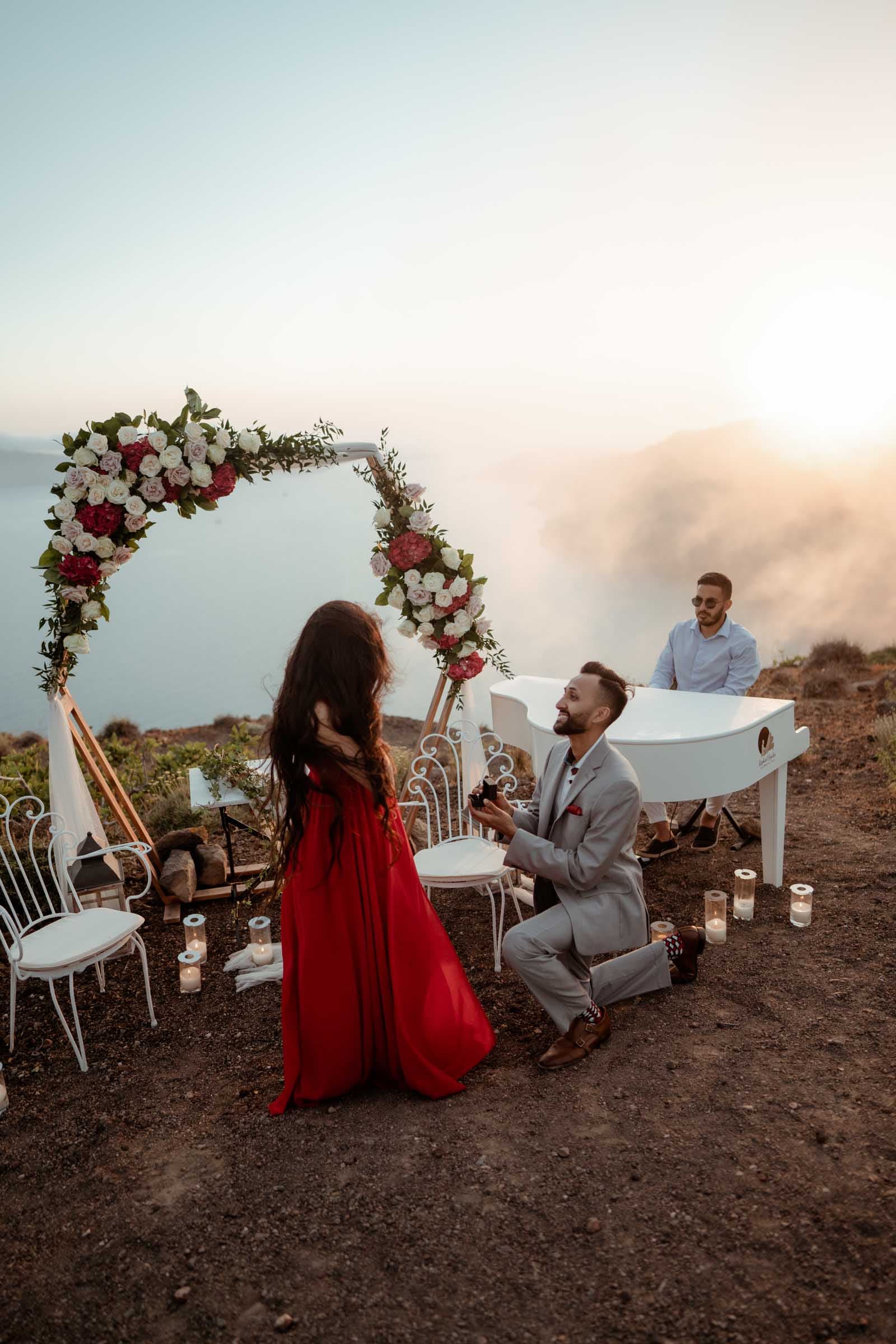 Neginder & Roohi – Proposal in the field Proposals in Santorini-17