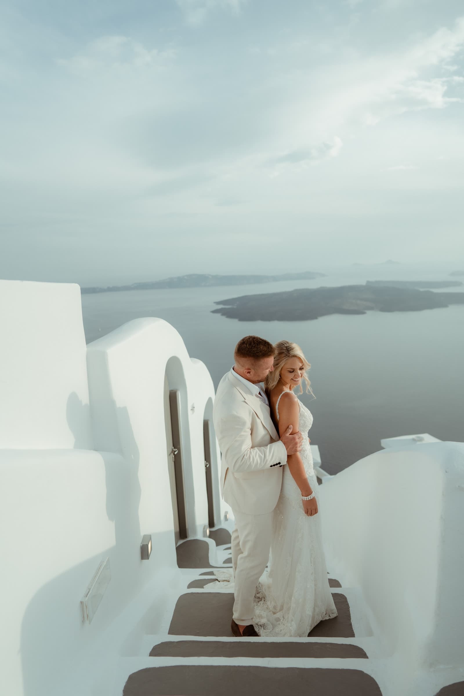 David and Crystal | A unique elopement in Santorini Wedding Santorini-45