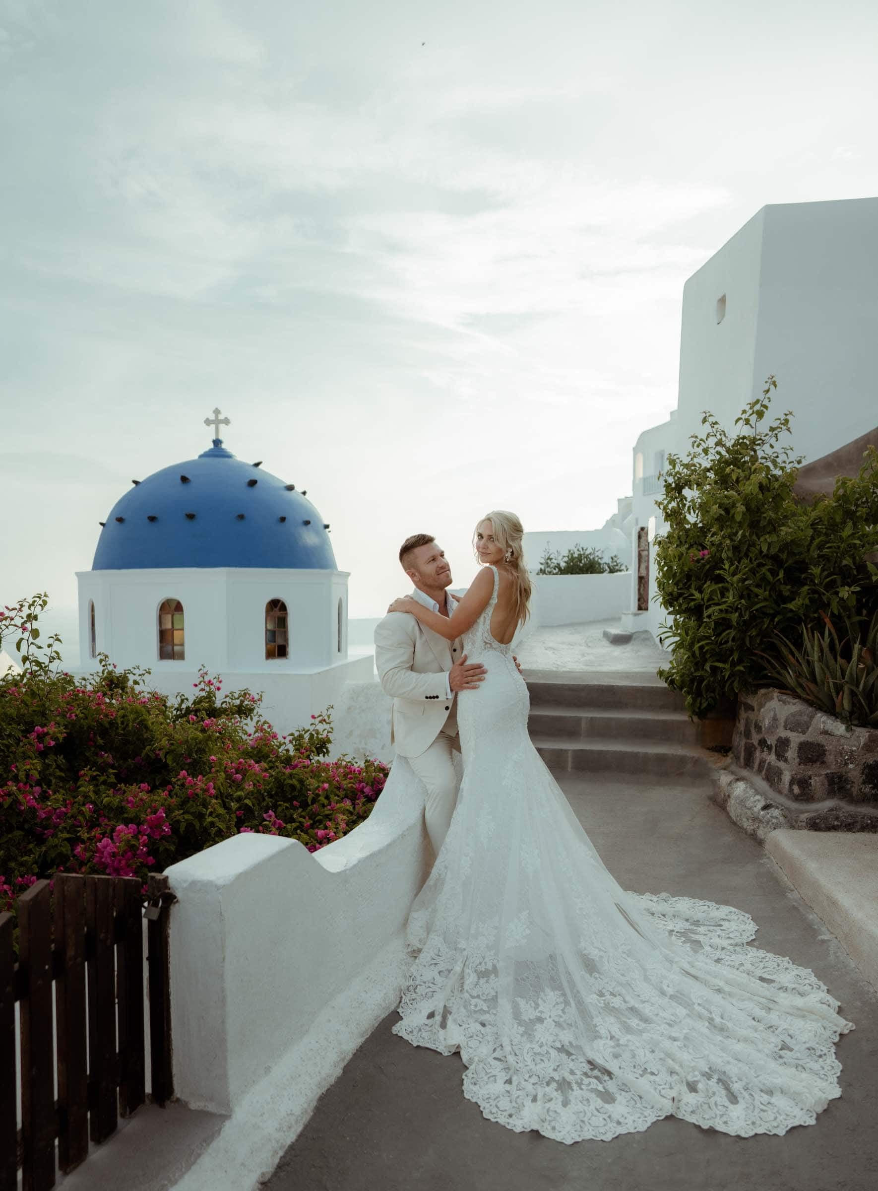 David and Crystal | A unique elopement in Santorini Wedding Santorini-27