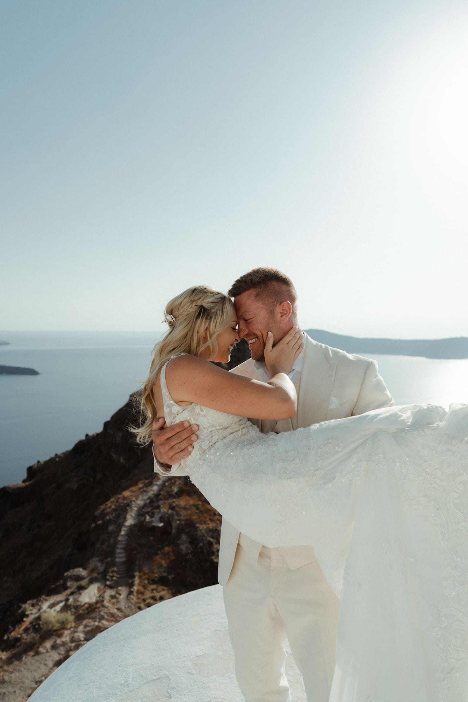 David and Crystal | A unique elopement in Santorini Wedding Santorini-48
