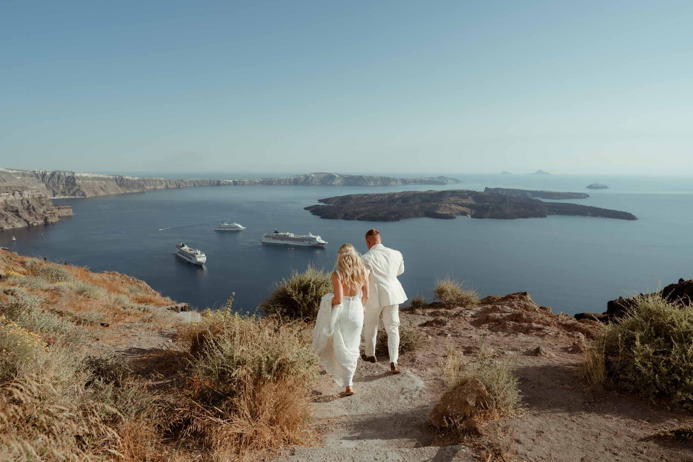 David and Crystal | A unique elopement in Santorini Wedding Santorini-49