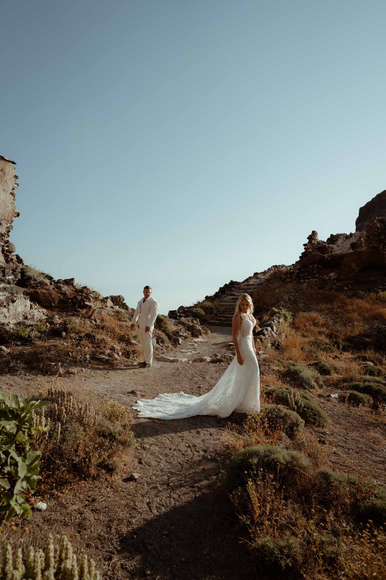David and Crystal | A unique elopement in Santorini Wedding Santorini-52