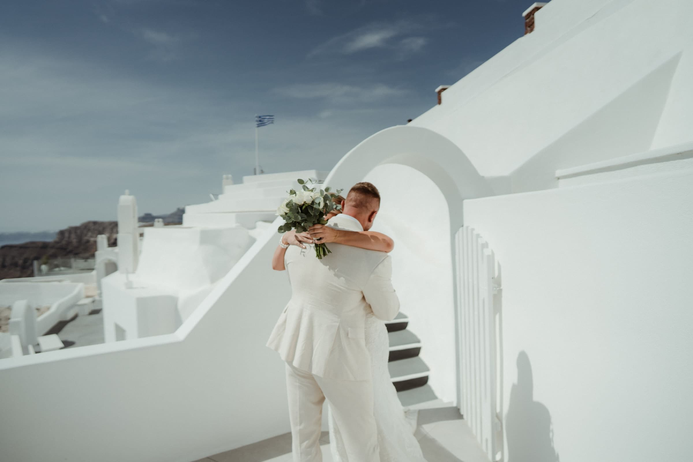 David and Crystal | A unique elopement in Santorini Wedding Santorini-6