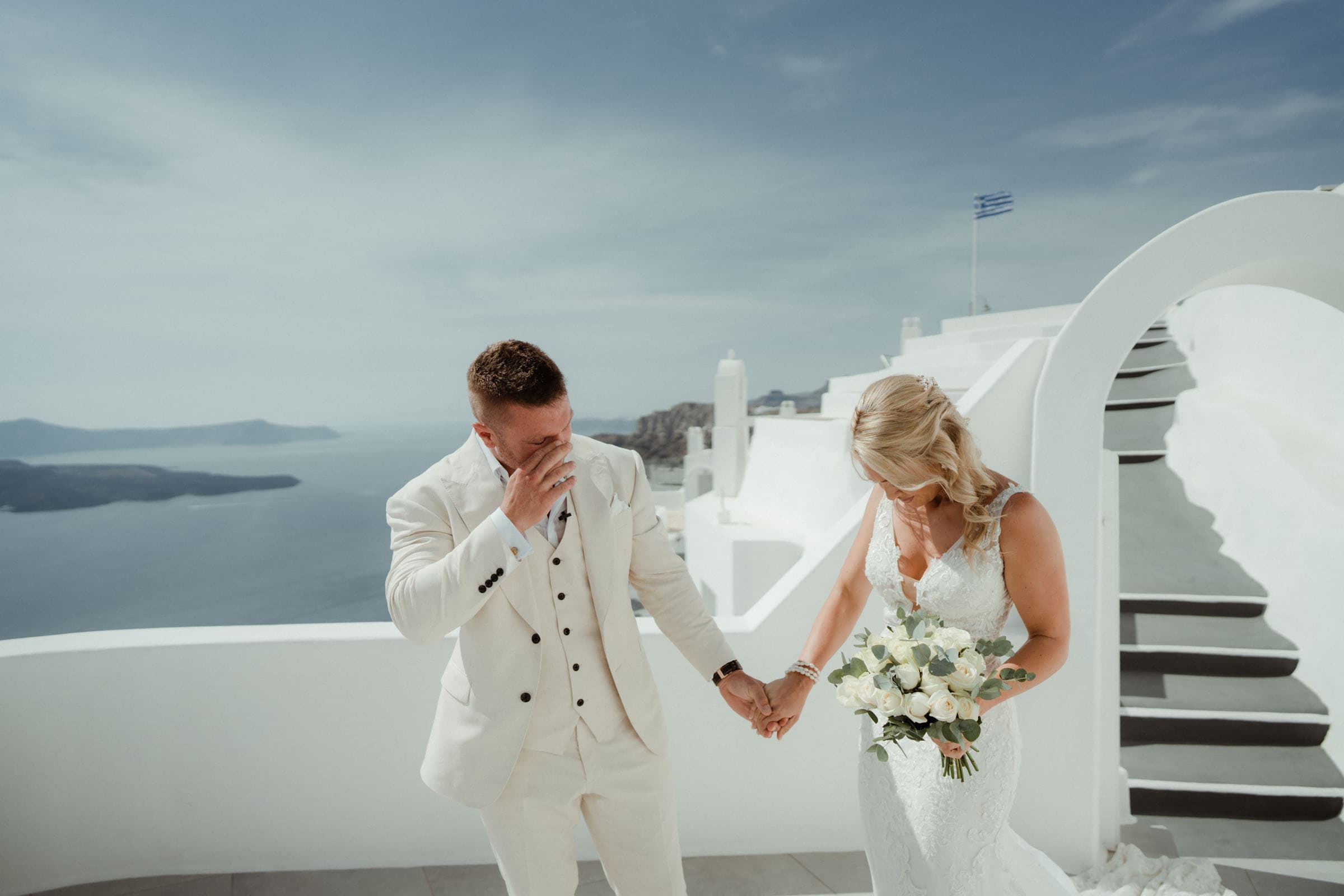 David and Crystal | A unique elopement in Santorini Wedding Santorini-7