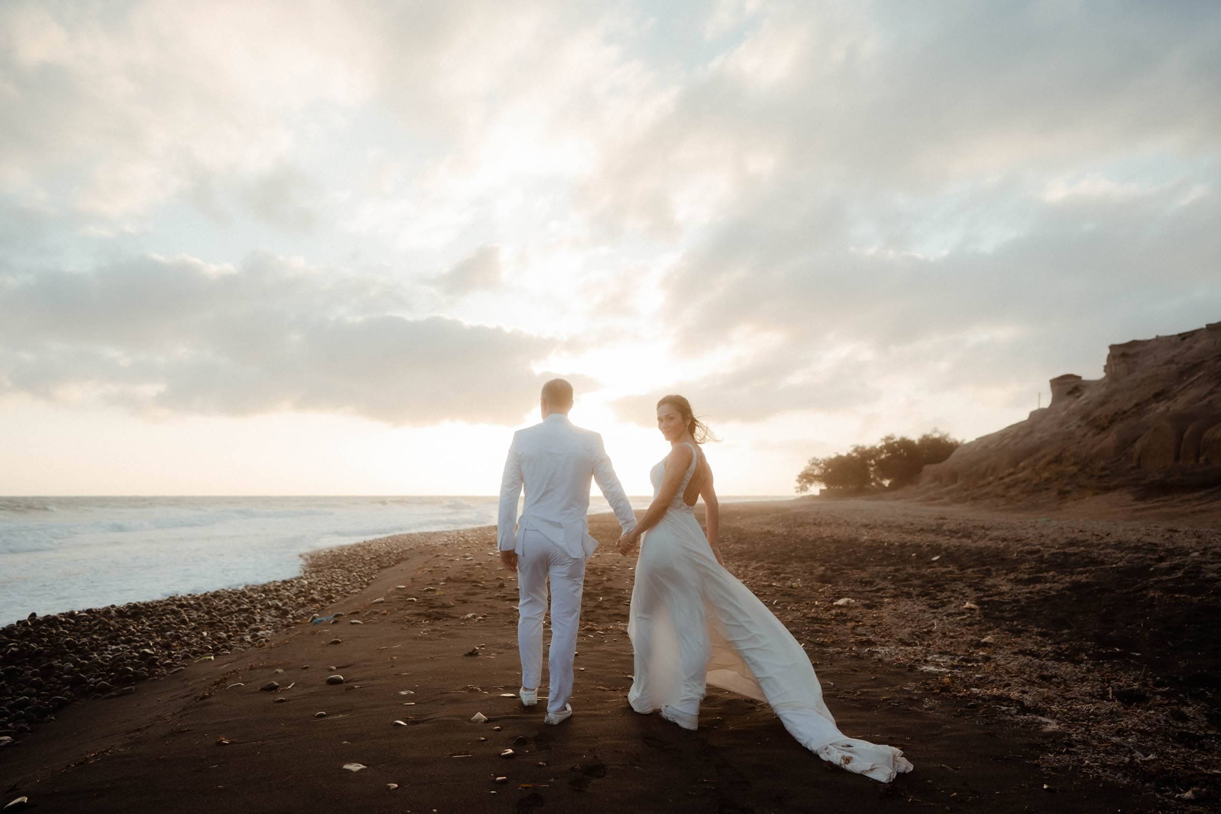 George and Aline | Wedding photoshoot at the black beach-15