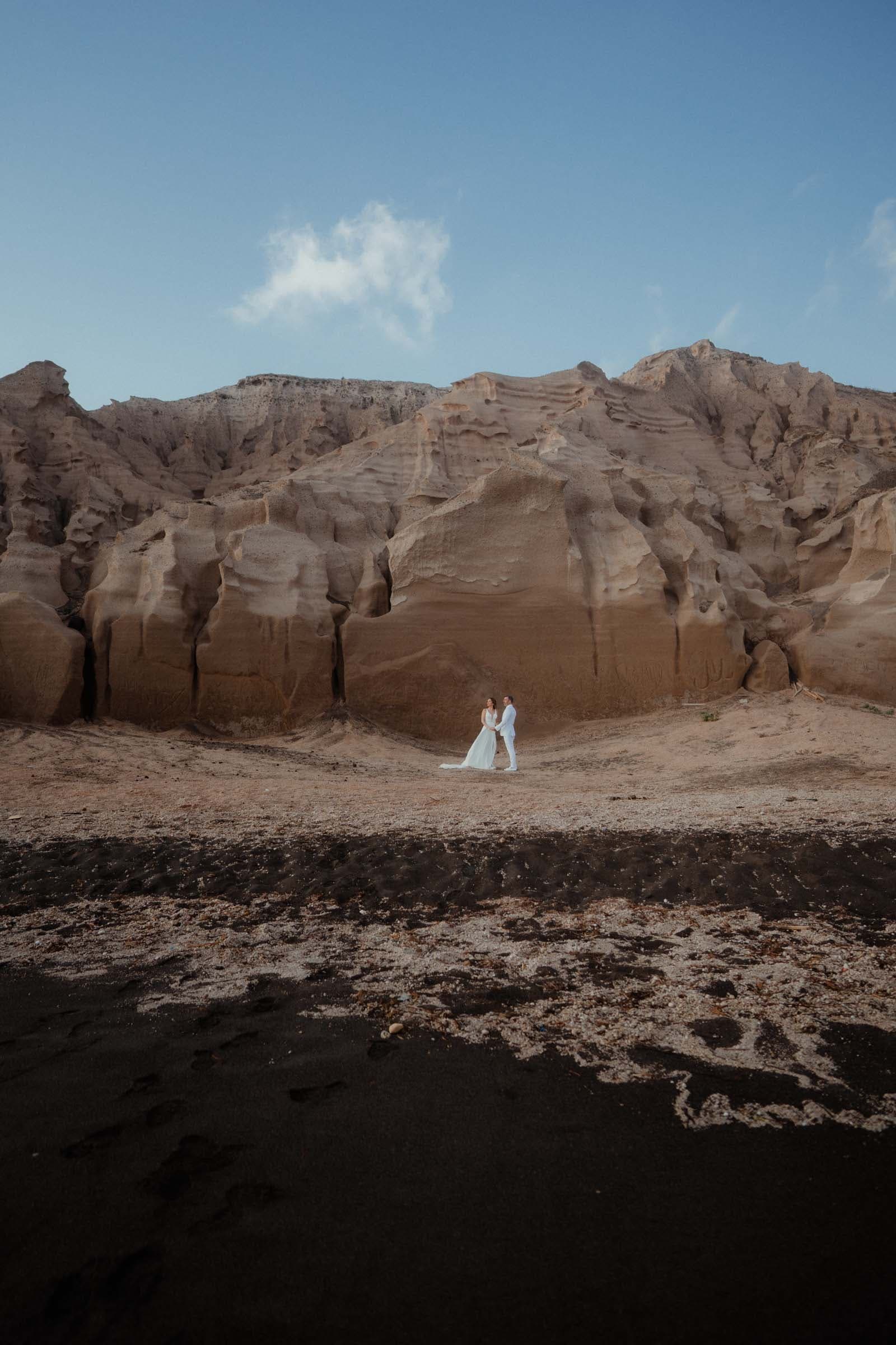 George and Aline | Wedding photoshoot at the black beach-20