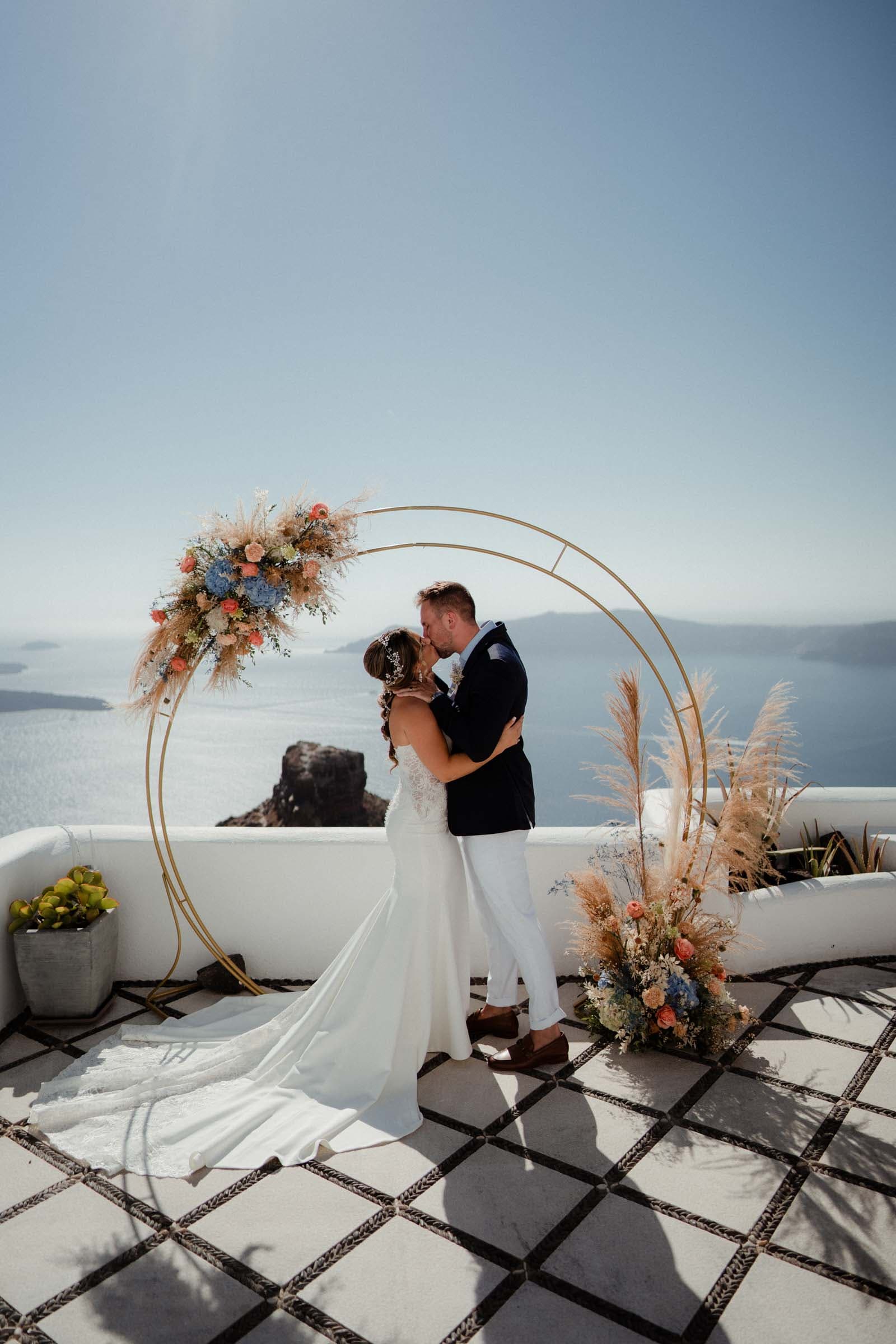 Sam and Courtney – Elopement in Santorini Wedding Santorini-30