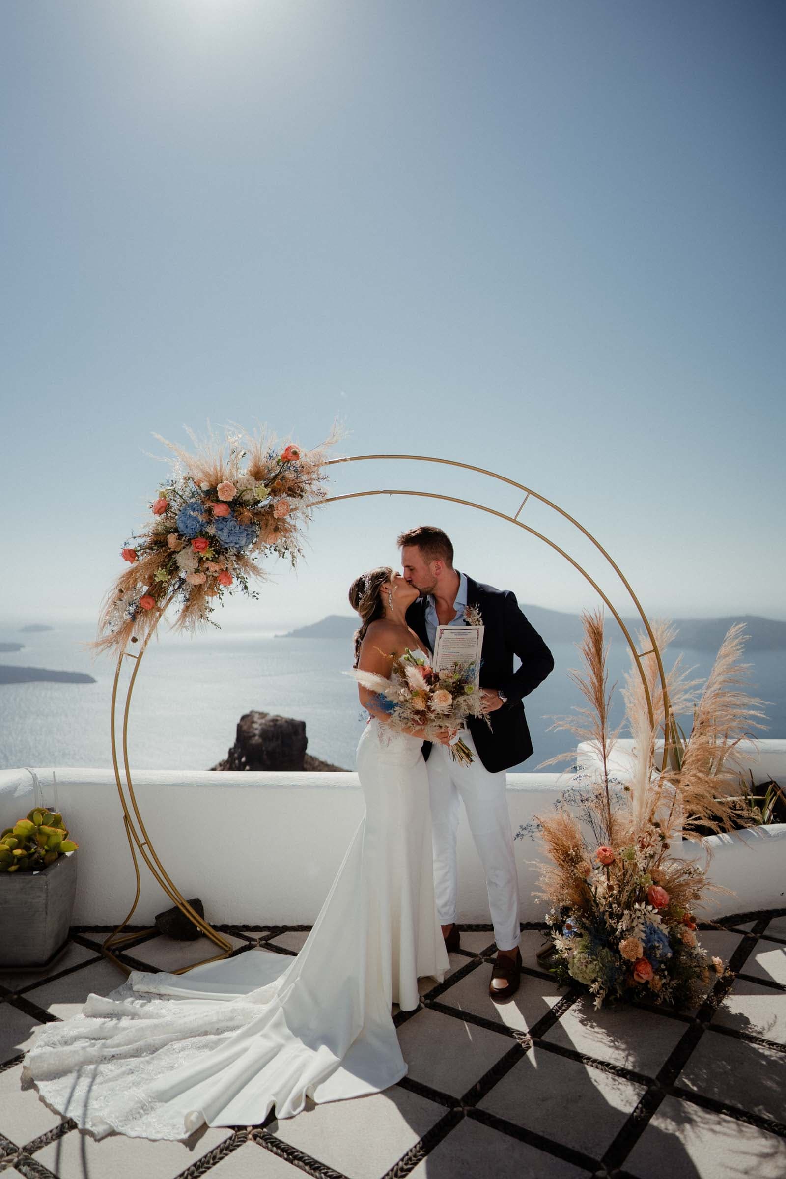 Sam and Courtney – Elopement in Santorini Wedding Santorini-31