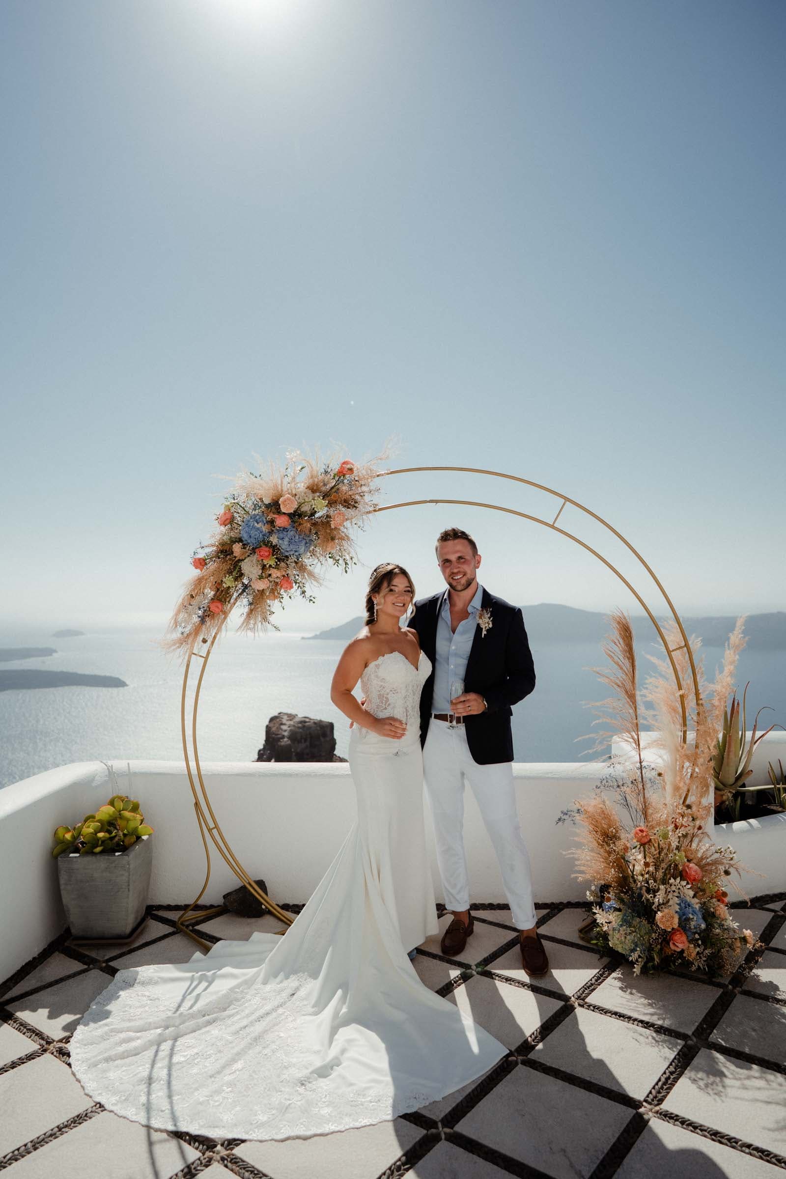 Sam and Courtney – Elopement in Santorini Wedding Santorini-32