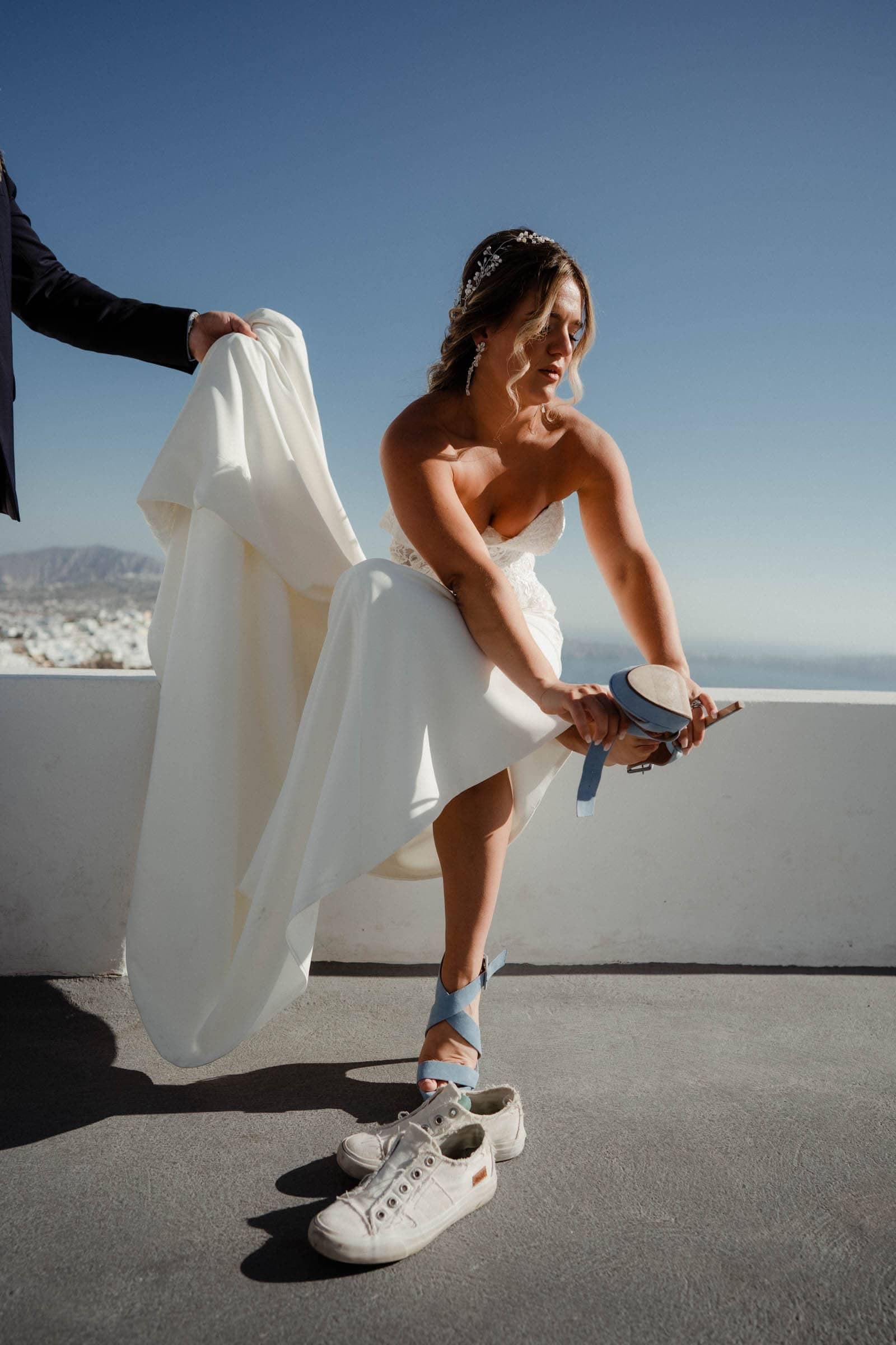 Sam and Courtney – Elopement in Santorini Wedding Santorini-34