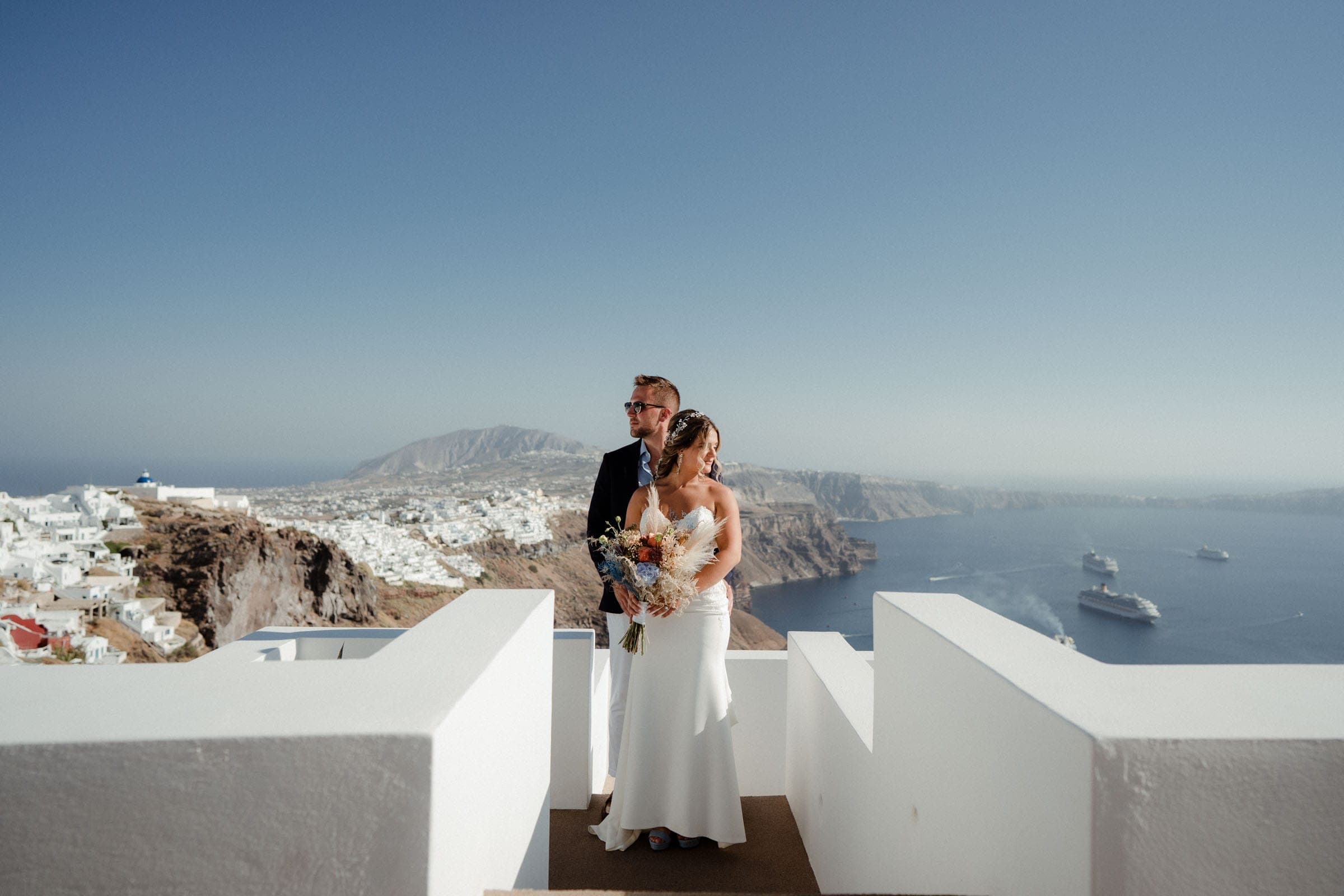Sam and Courtney – Elopement in Santorini Wedding Santorini-35