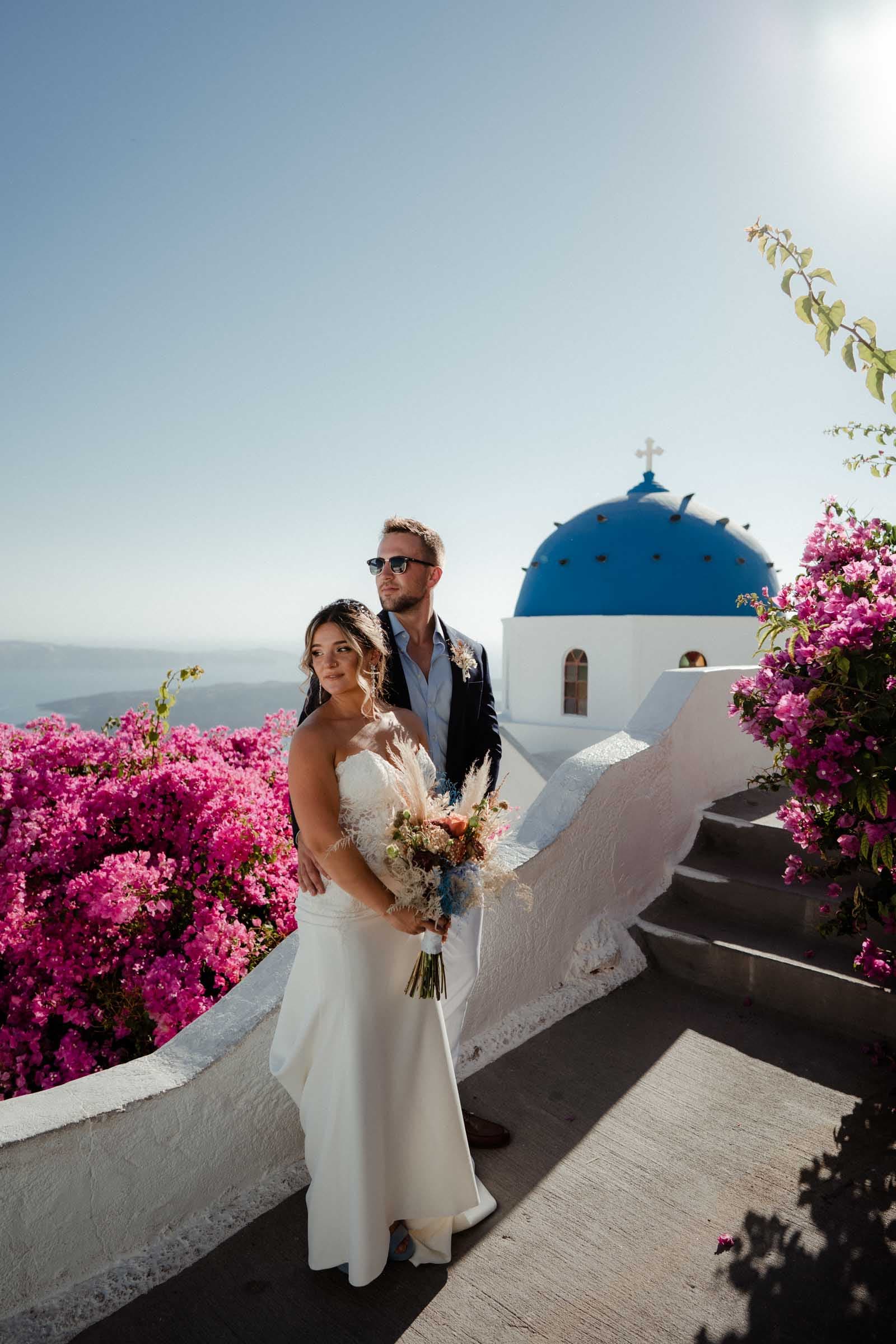 Sam and Courtney – Elopement in Santorini Wedding Santorini-36