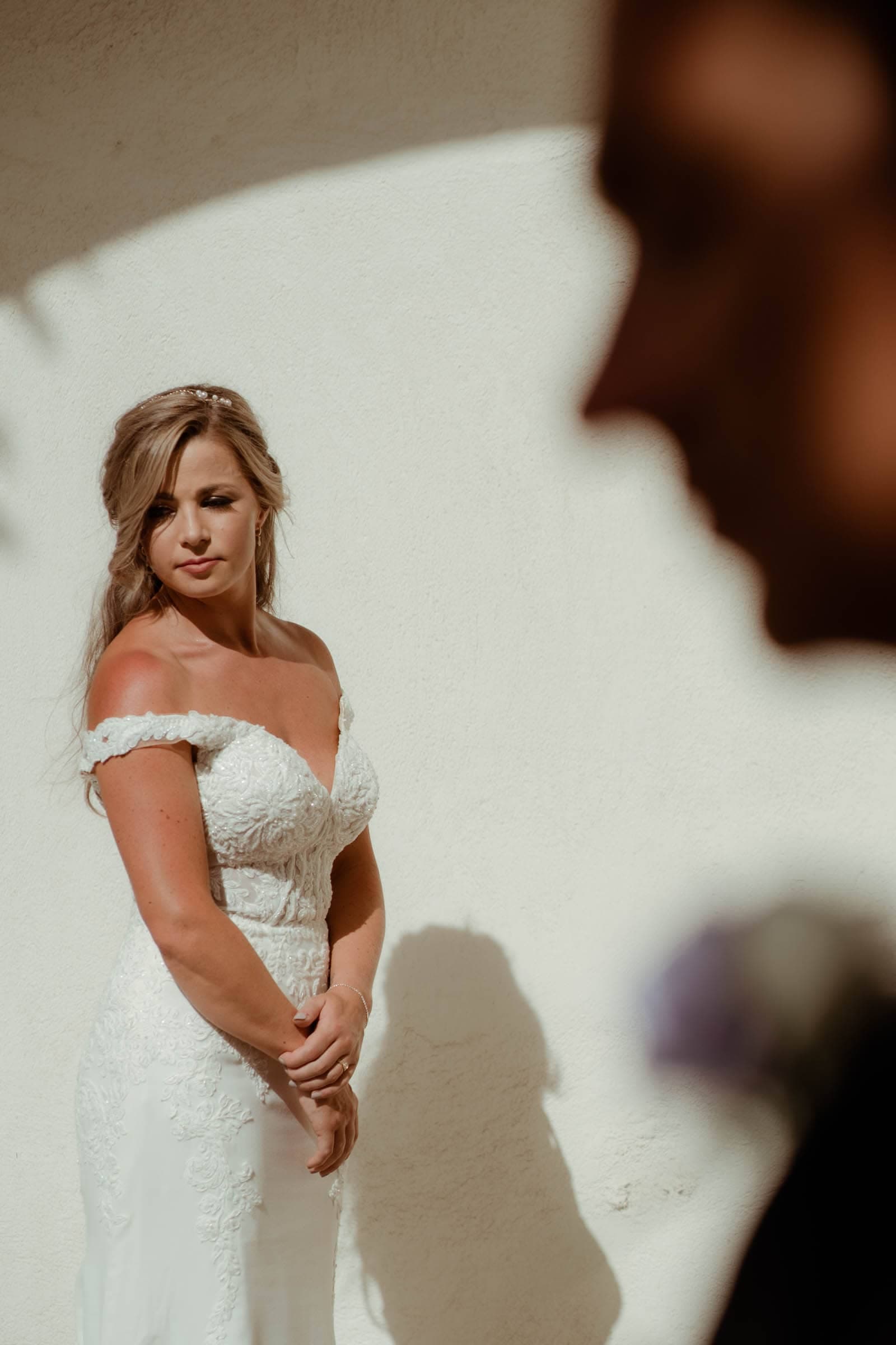 Jason and Jodie – A wedding in Pyrgos restaurant Wedding Santorini-27