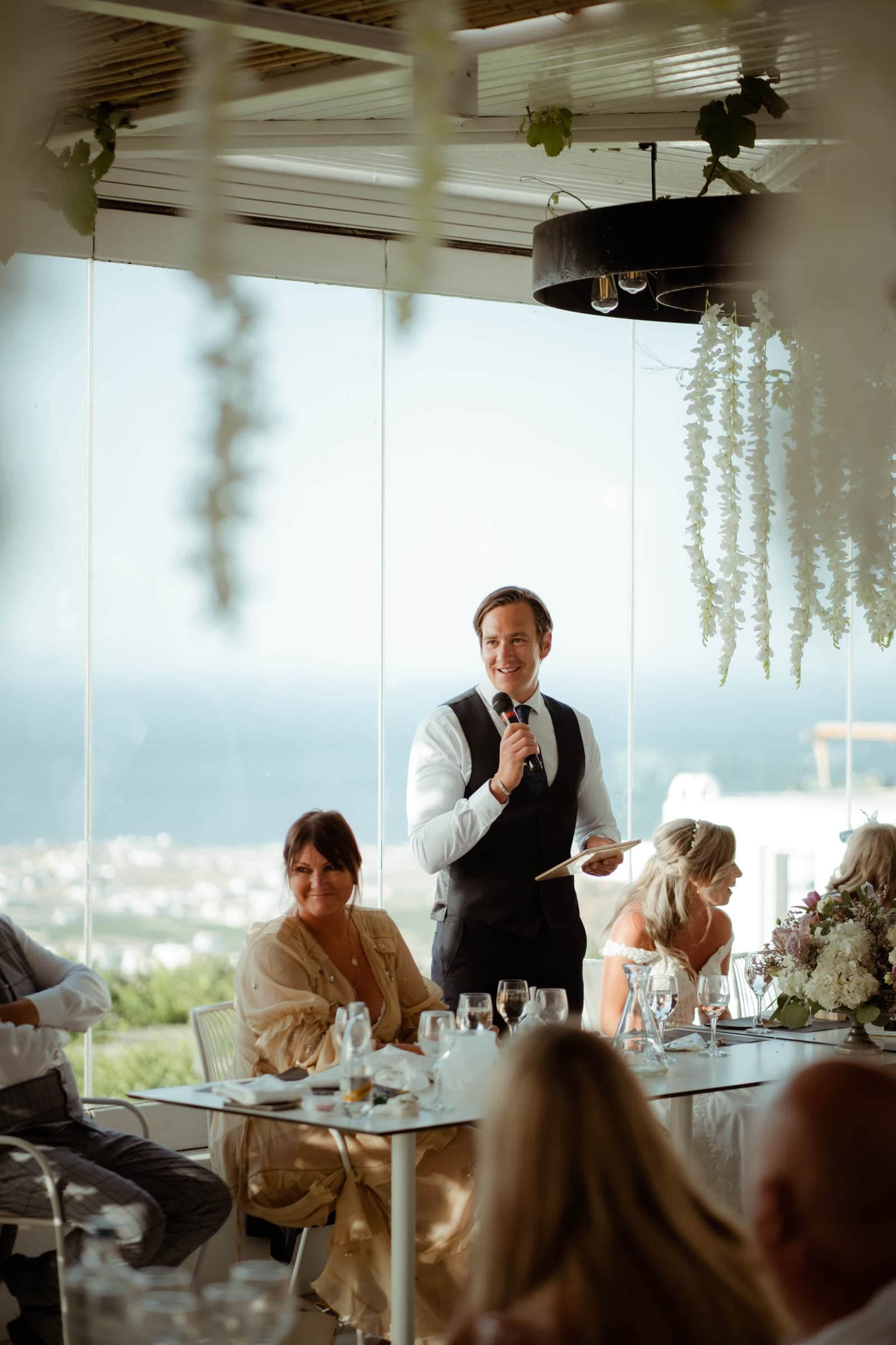 Jason and Jodie – A wedding in Pyrgos restaurant Wedding Santorini-32
