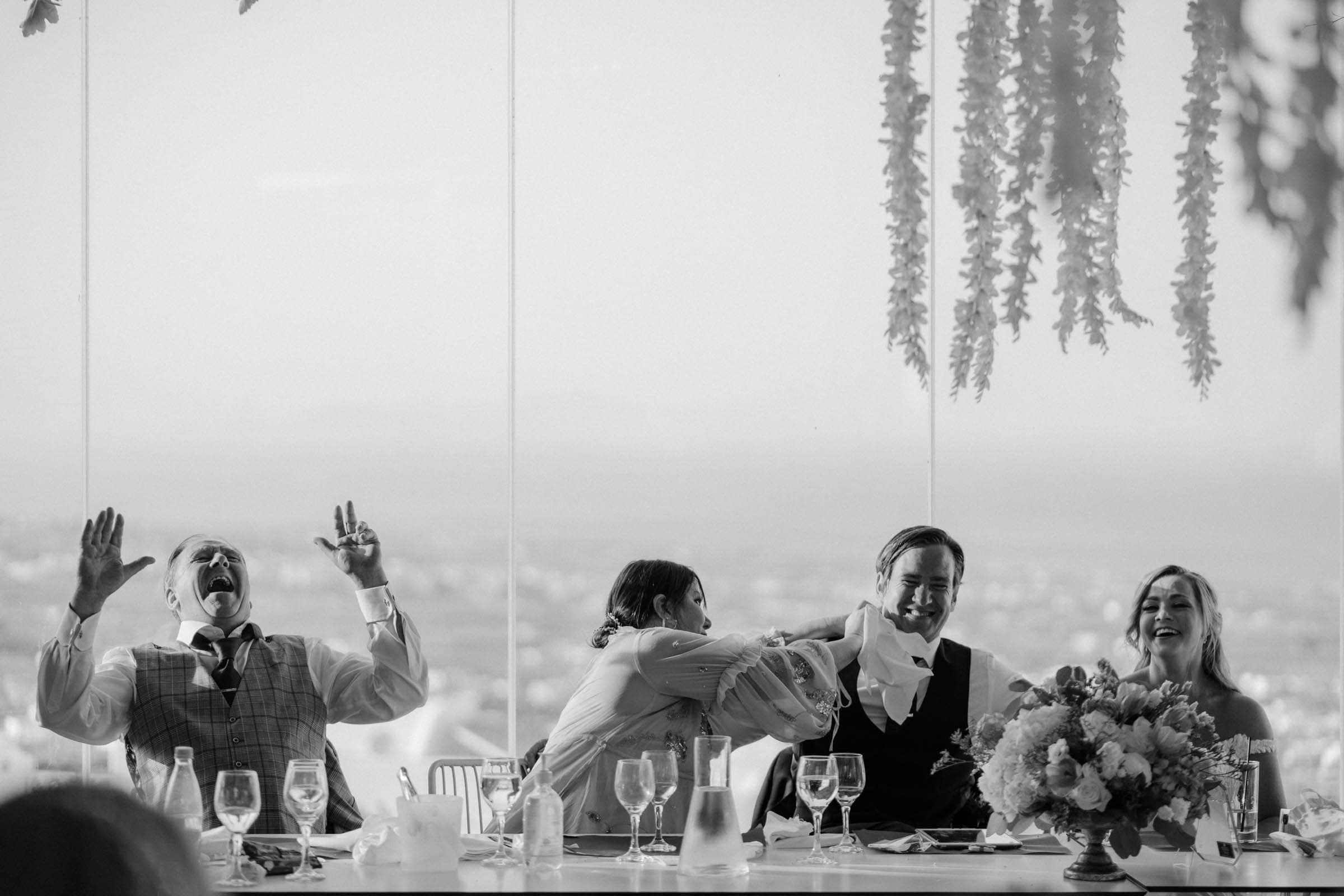 Jason and Jodie – A wedding in Pyrgos restaurant Wedding Santorini-37