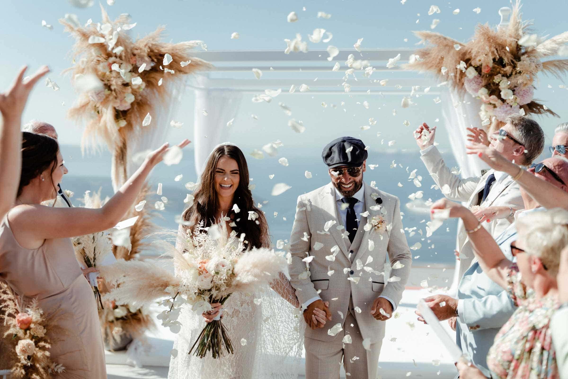 Sarah and Tarv | wedding in Santorini Gem