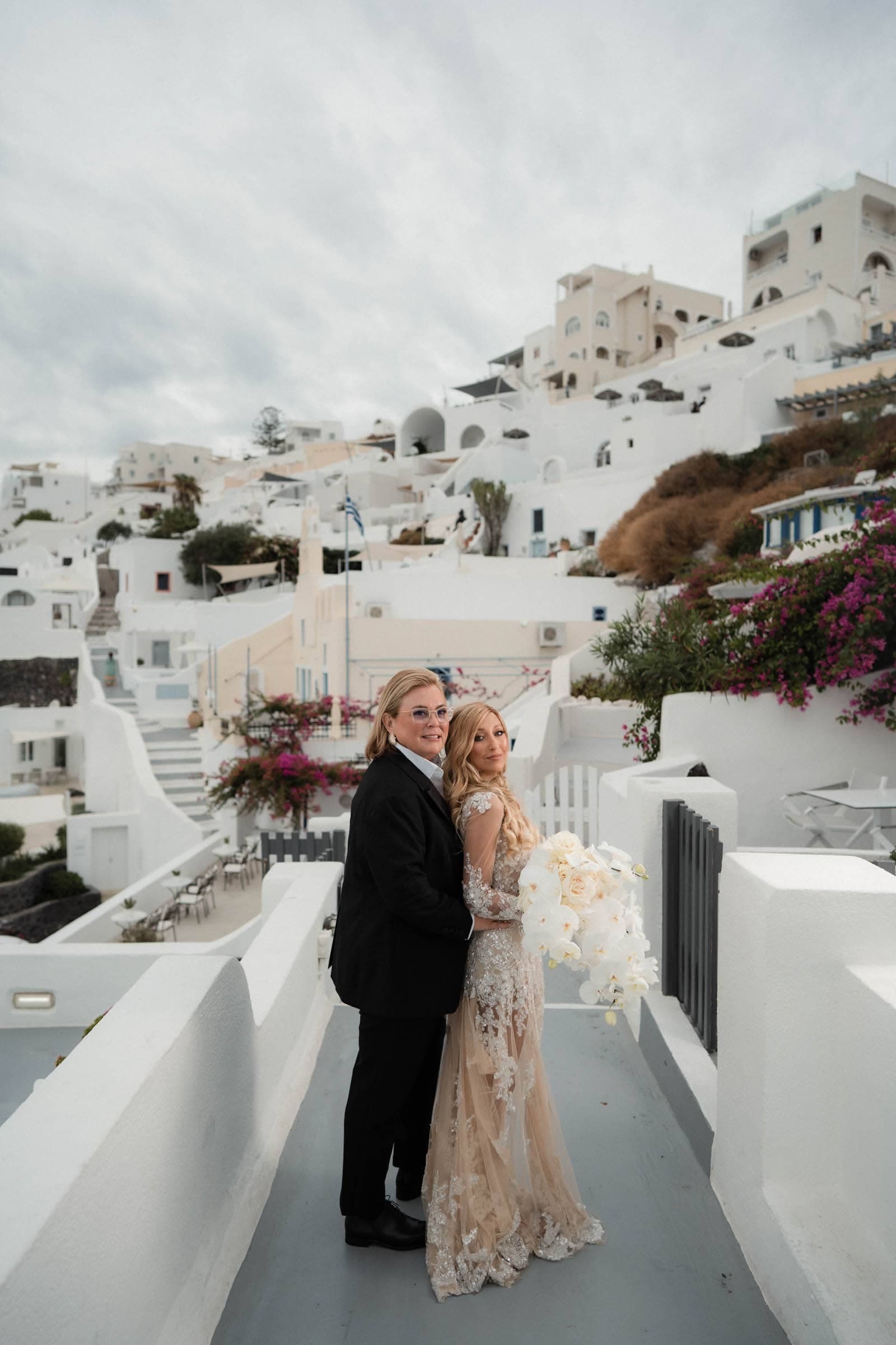 Vita & Jen | A Santorini lesbian wedding-26