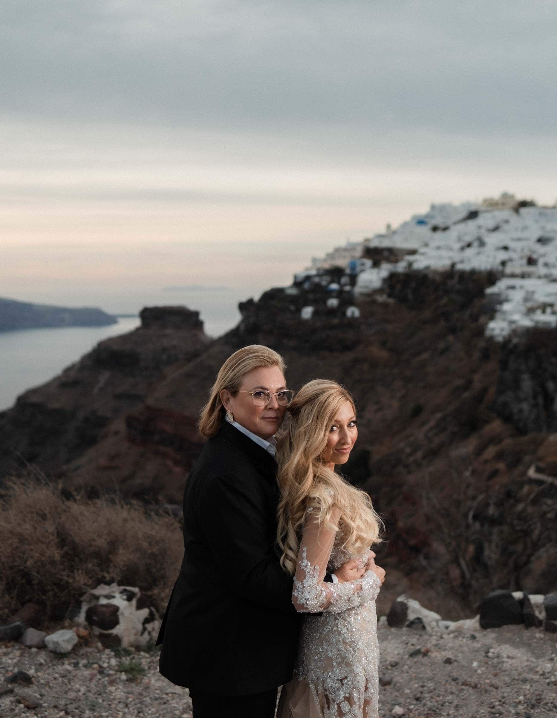 Vita & Jen | A Santorini lesbian wedding-29