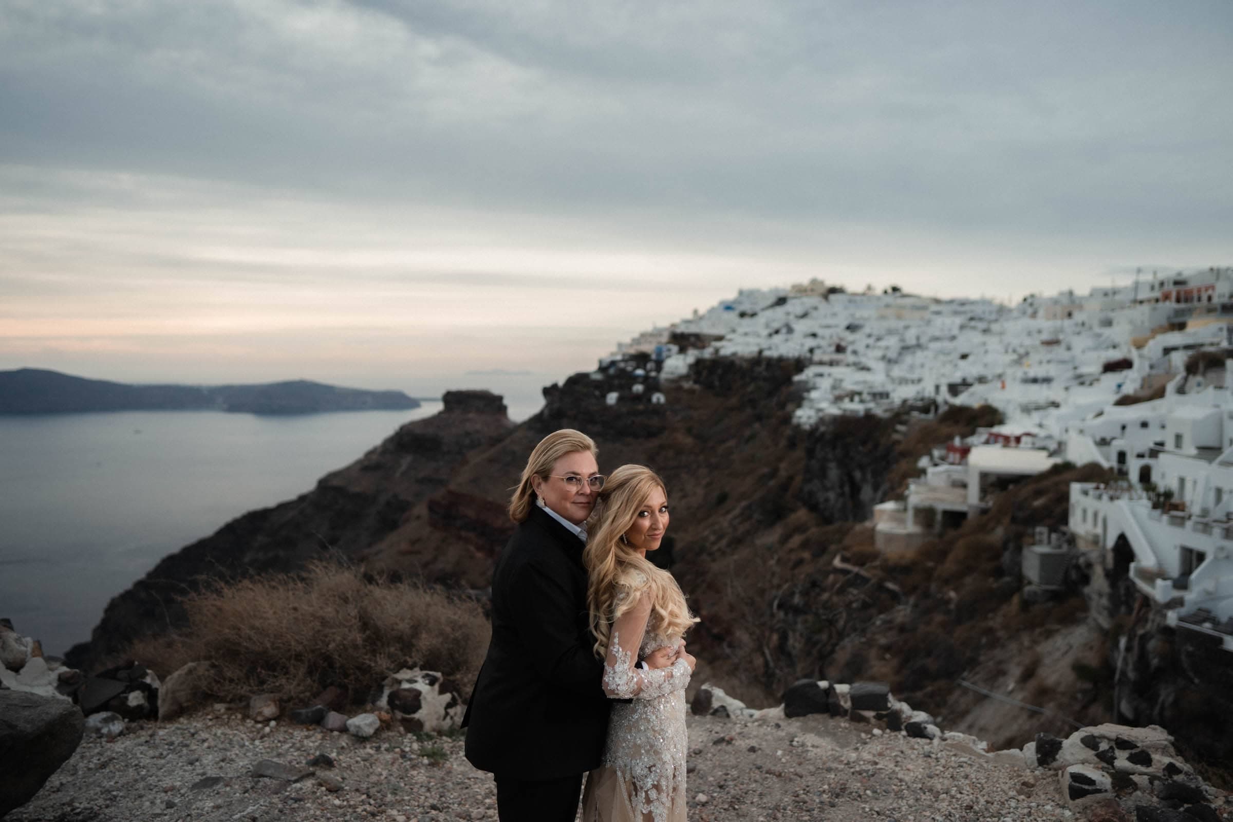 Vita & Jen | A Santorini lesbian wedding-30