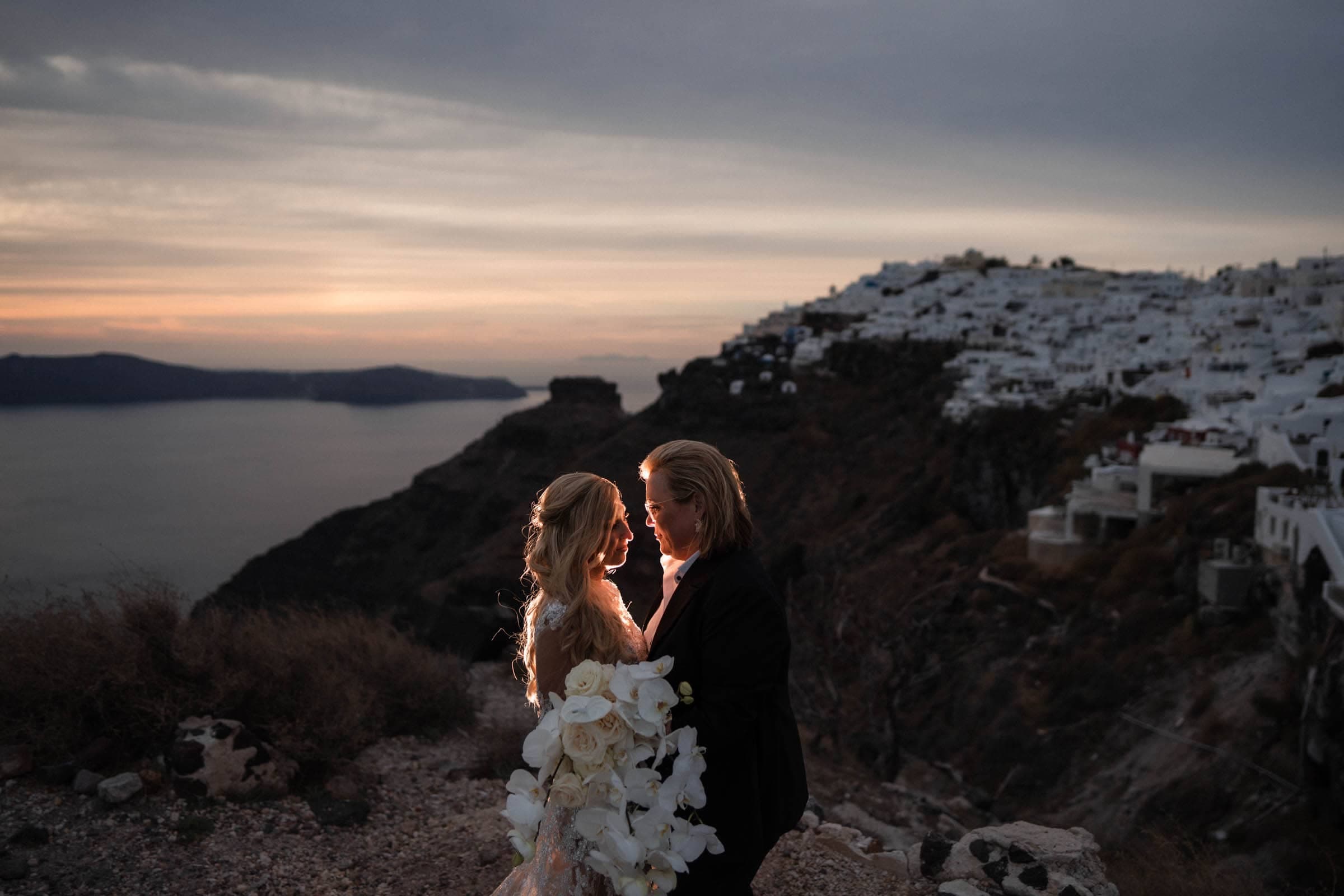 Vita & Jen | A Santorini lesbian wedding-34