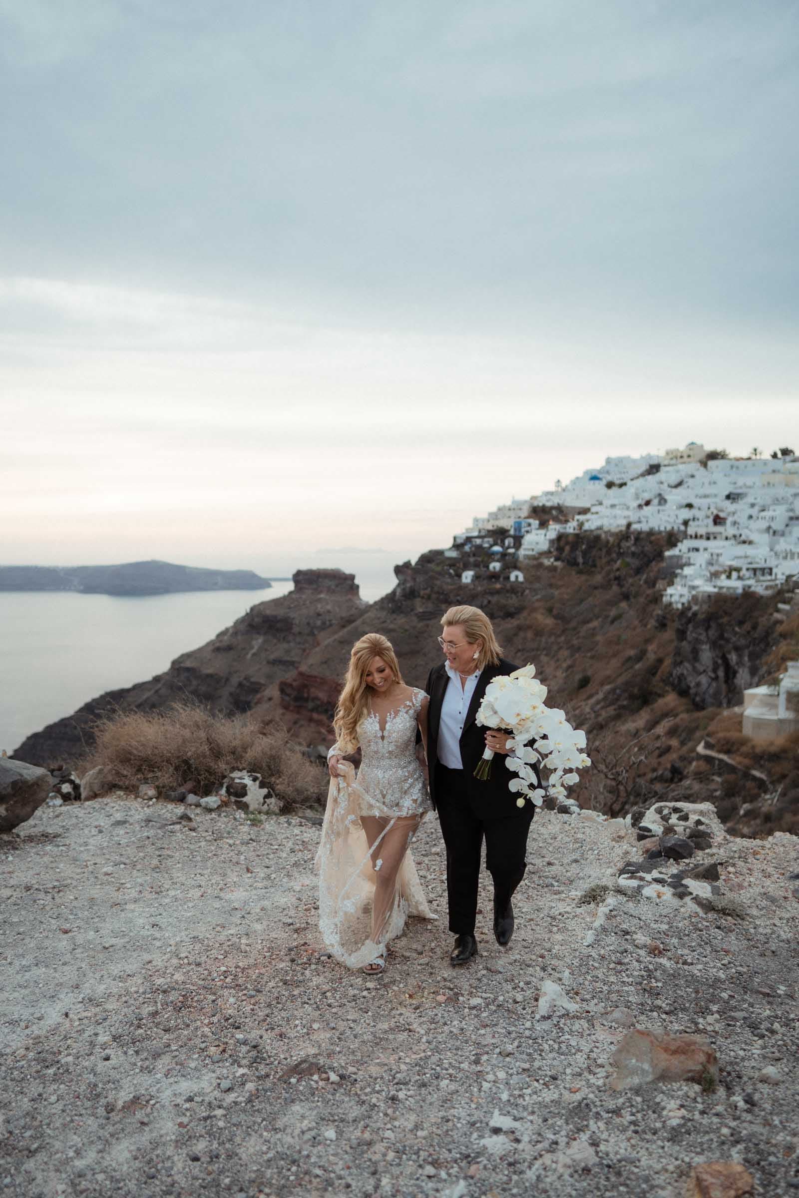 Vita & Jen | A Santorini lesbian wedding-35