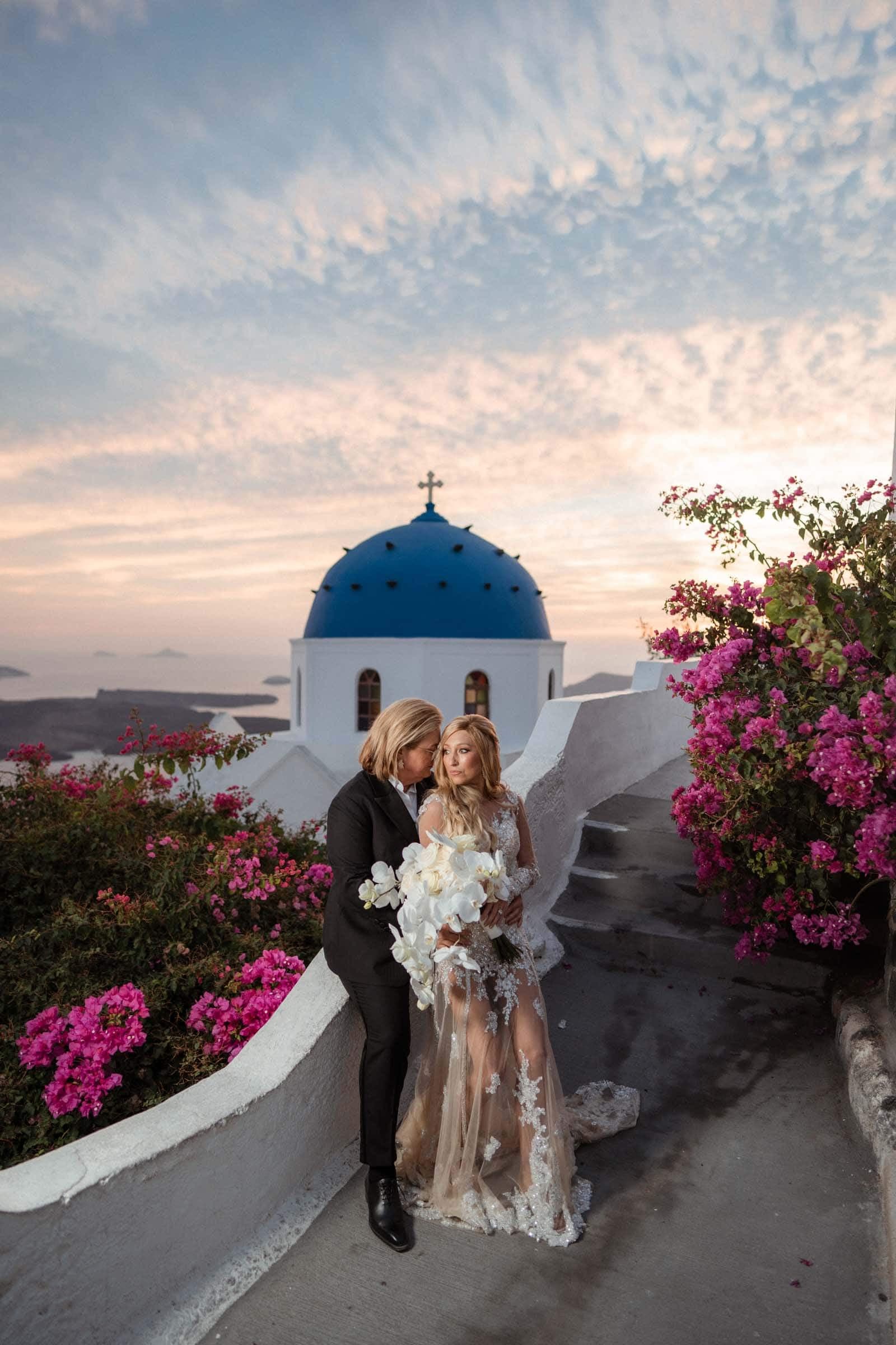 Vita & Jen | A Santorini lesbian wedding-43