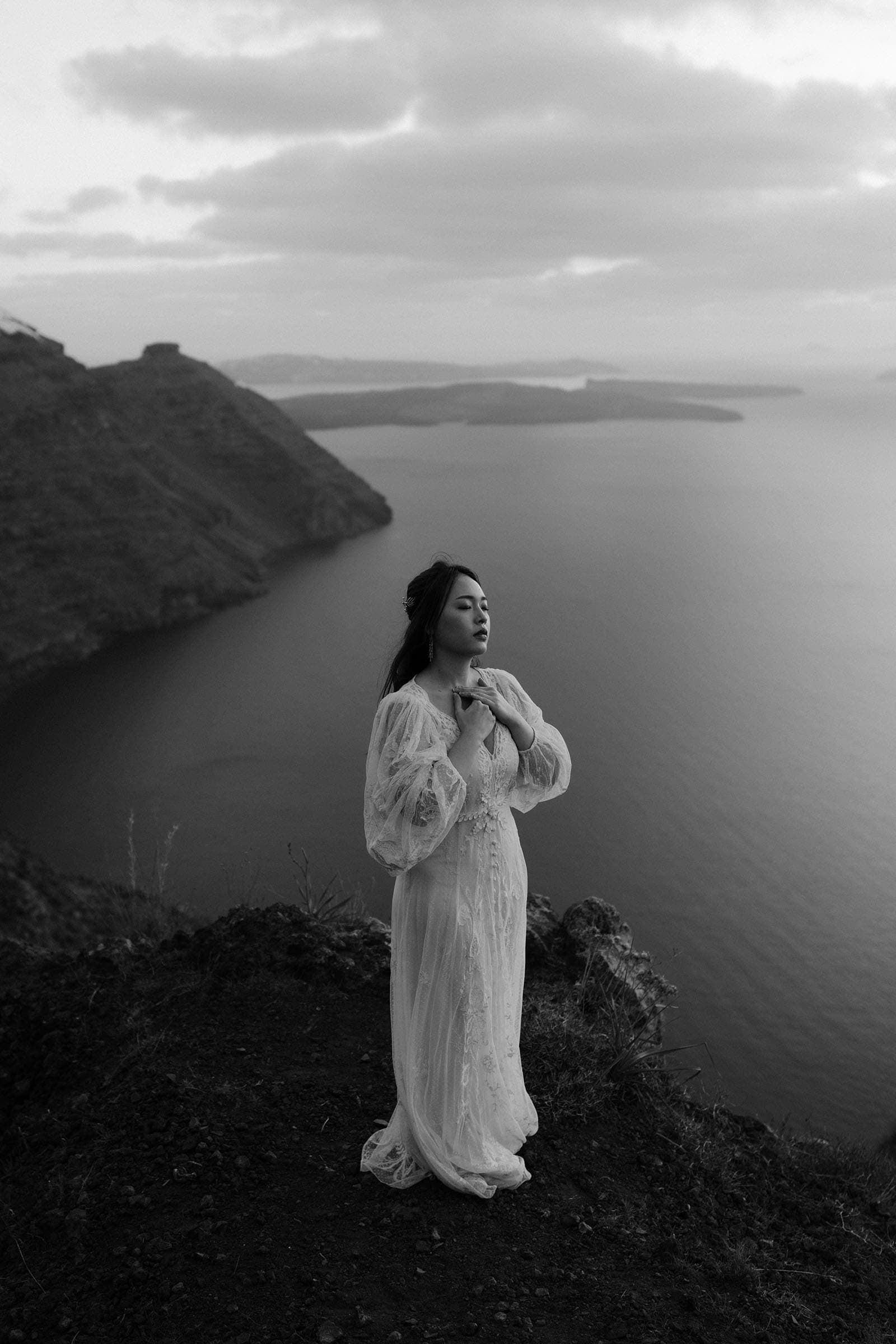 The Sirens – a collection of bridal portraits in Santorini Weddings-1