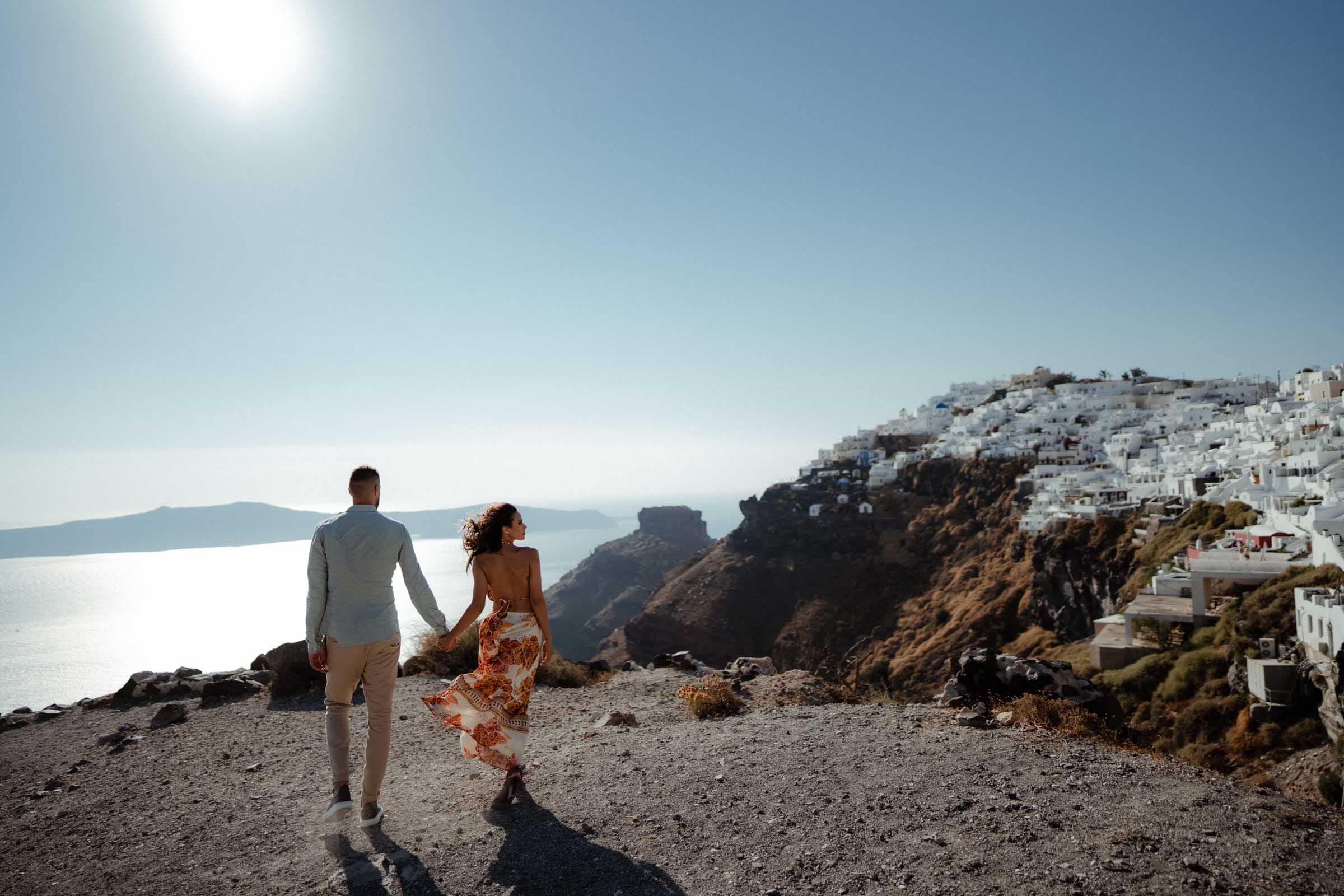 Luca & Malia | Couple photoshoot in Pyrgos and Imerovigli Couple Sessions-19