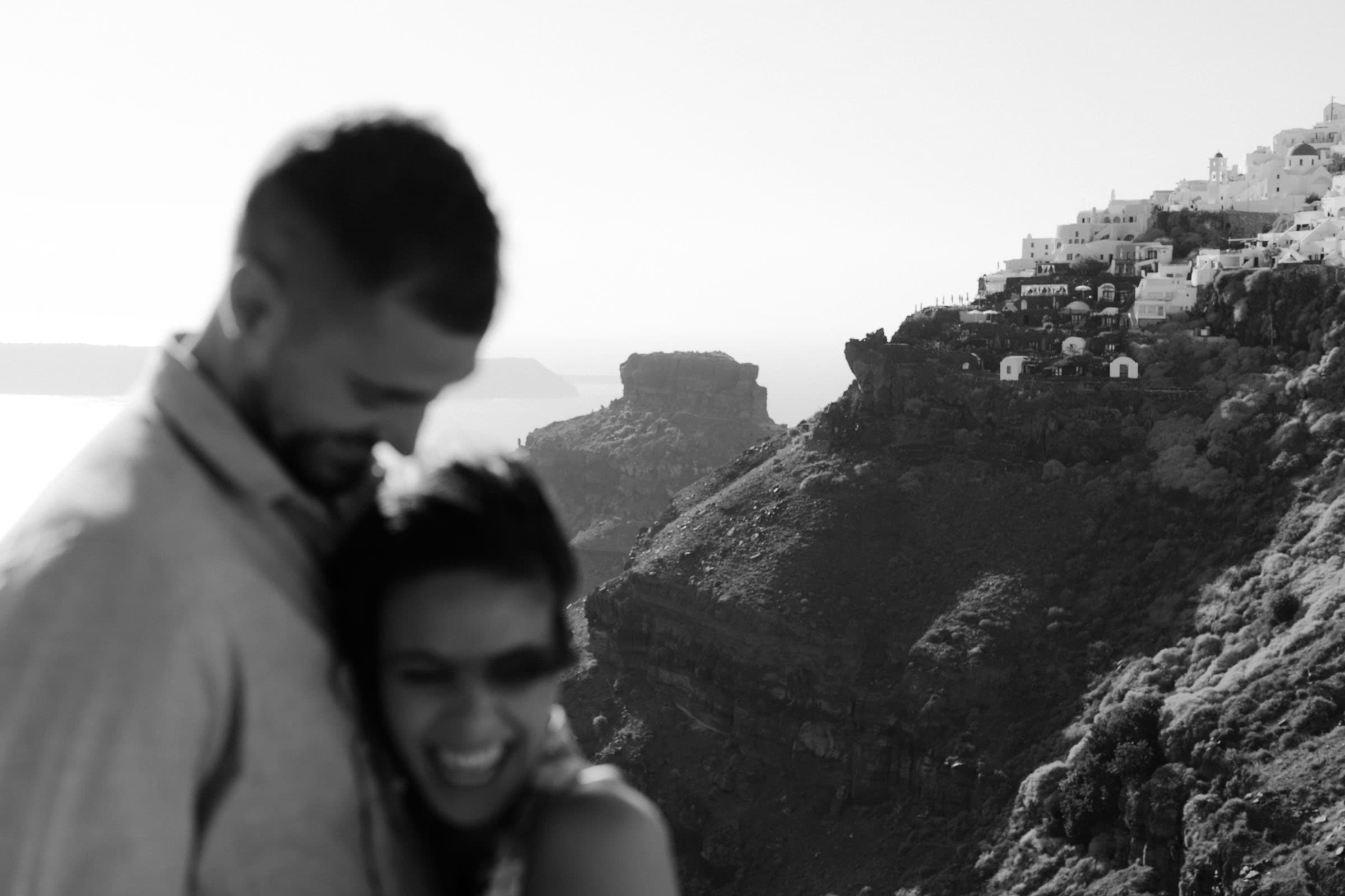 Luca & Malia | Couple photoshoot in Pyrgos and Imerovigli Couple Sessions-24