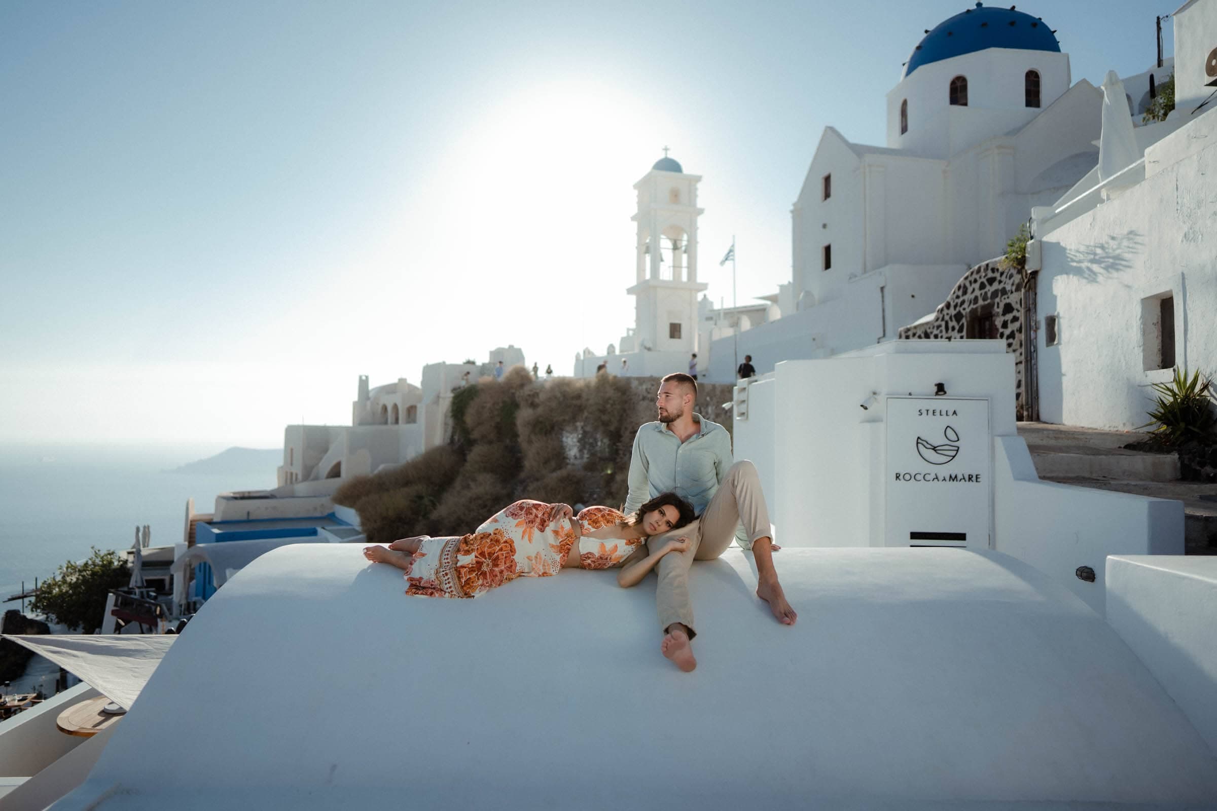 Luca & Malia | Couple photoshoot in Pyrgos and Imerovigli Couple Sessions-32