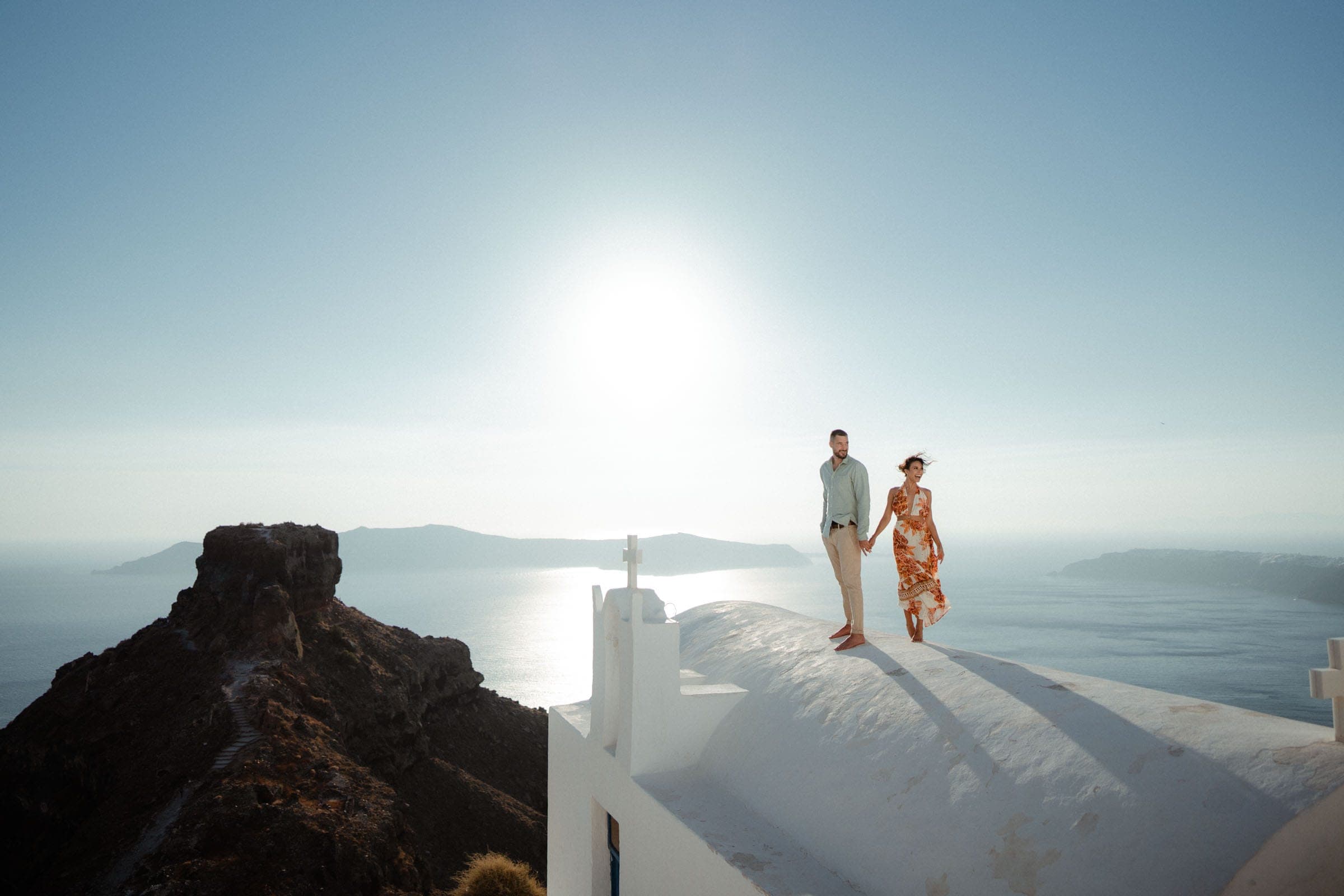 Luca & Malia | Couple photoshoot in Pyrgos and Imerovigli Couple Sessions-35