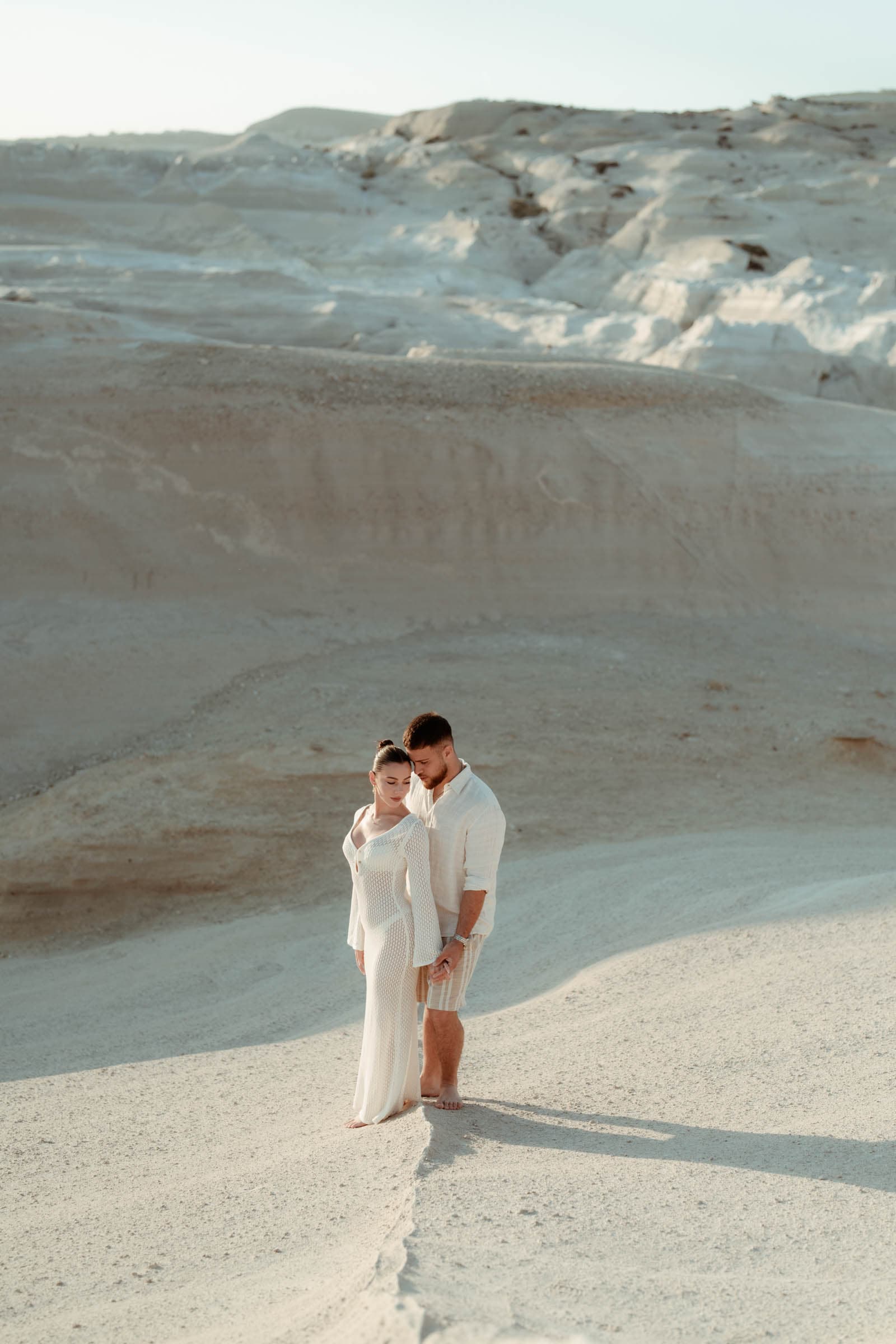 Sebastian & Madison – Proposal in Sarakiniko beach, Milos. Proposals in Santorini-12