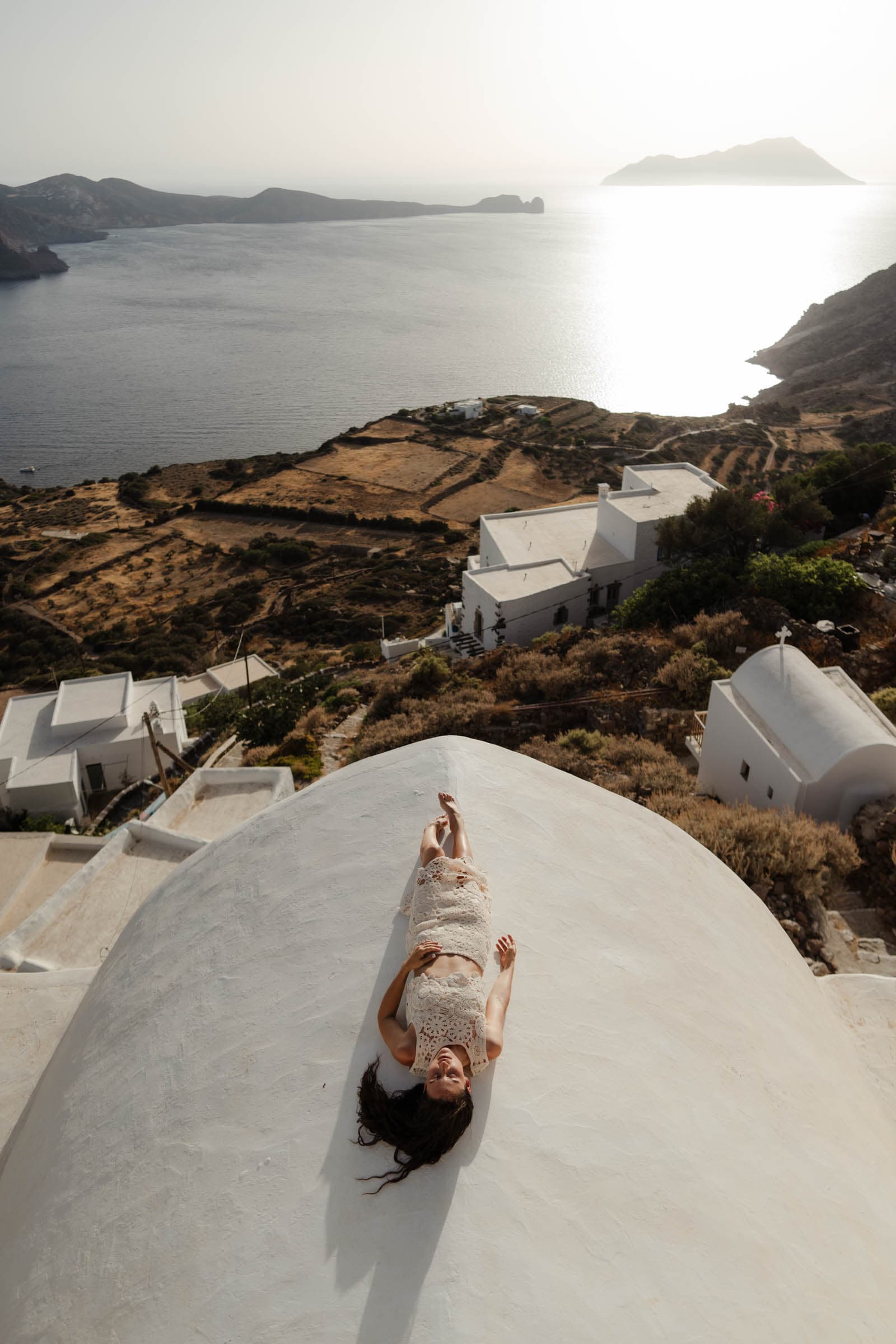 Xavier & Andrea – elopement in Milos | Sarakiniko-11