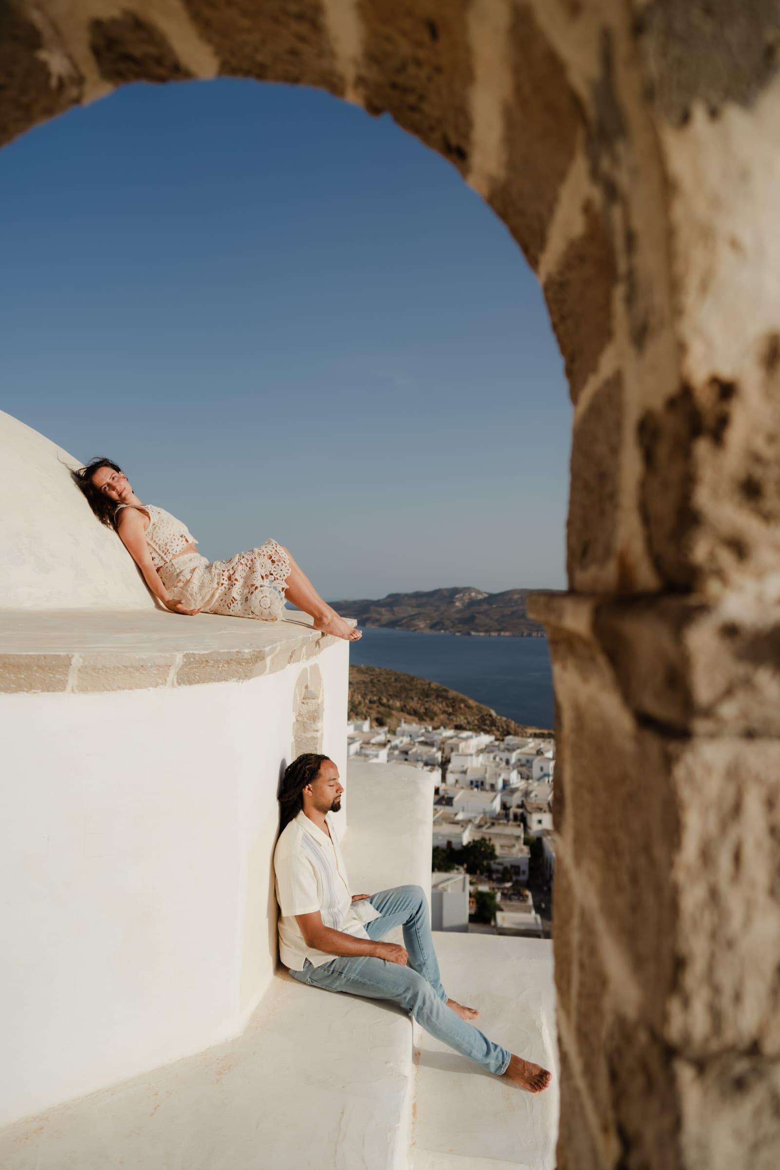 Xavier & Andrea – elopement in Milos | Sarakiniko-12