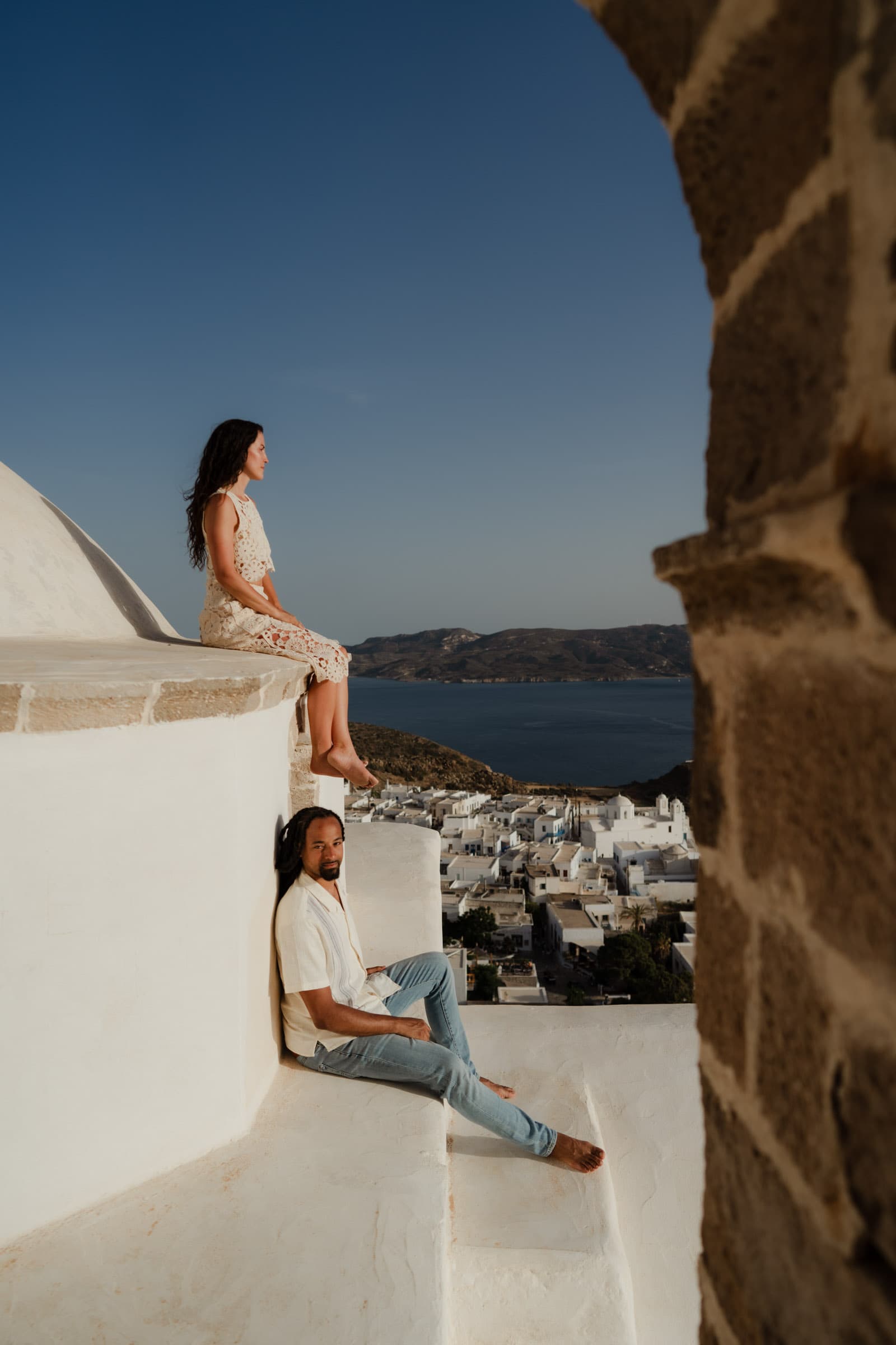 Xavier & Andrea – elopement in Milos | Sarakiniko-13