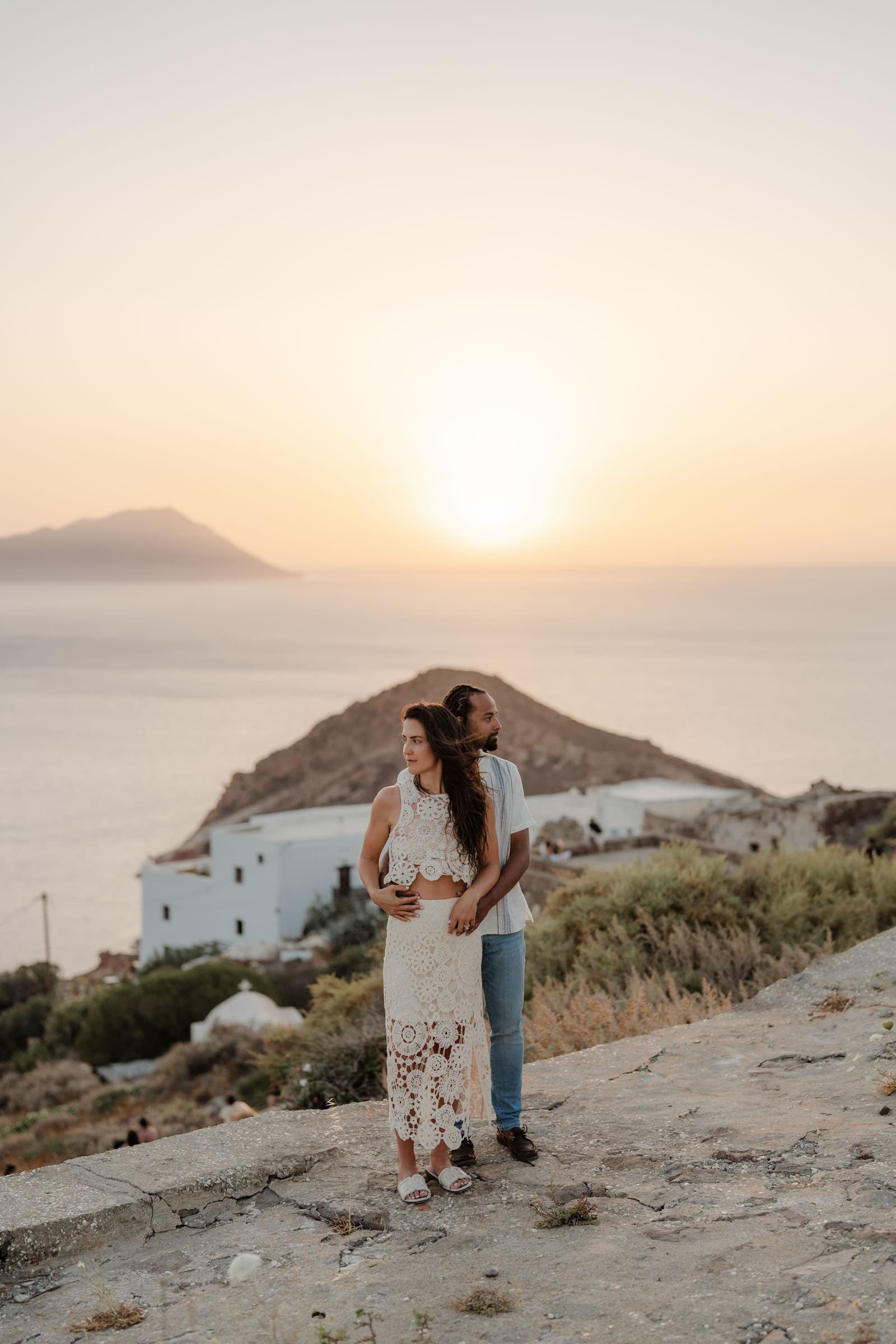 Xavier & Andrea – elopement in Milos | Sarakiniko-15