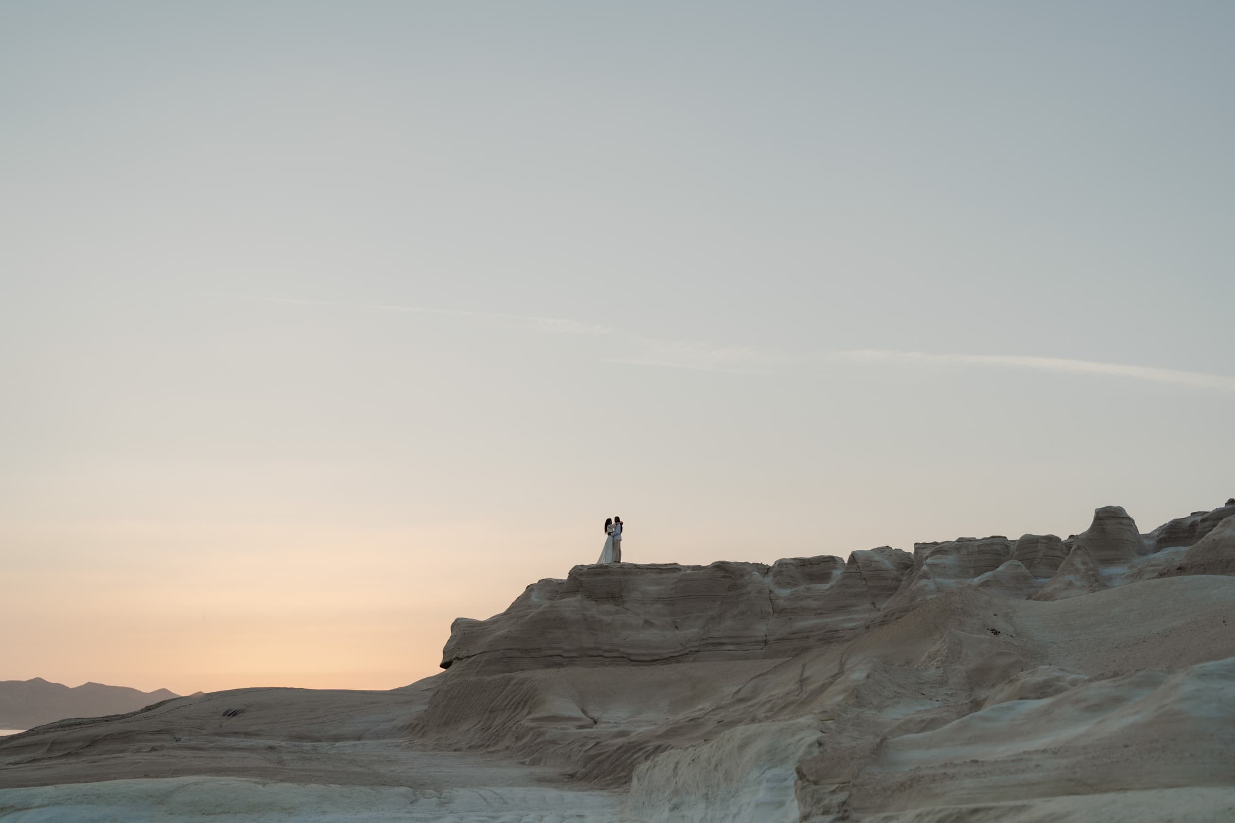 Xavier & Andrea – elopement in Milos | Sarakiniko-20