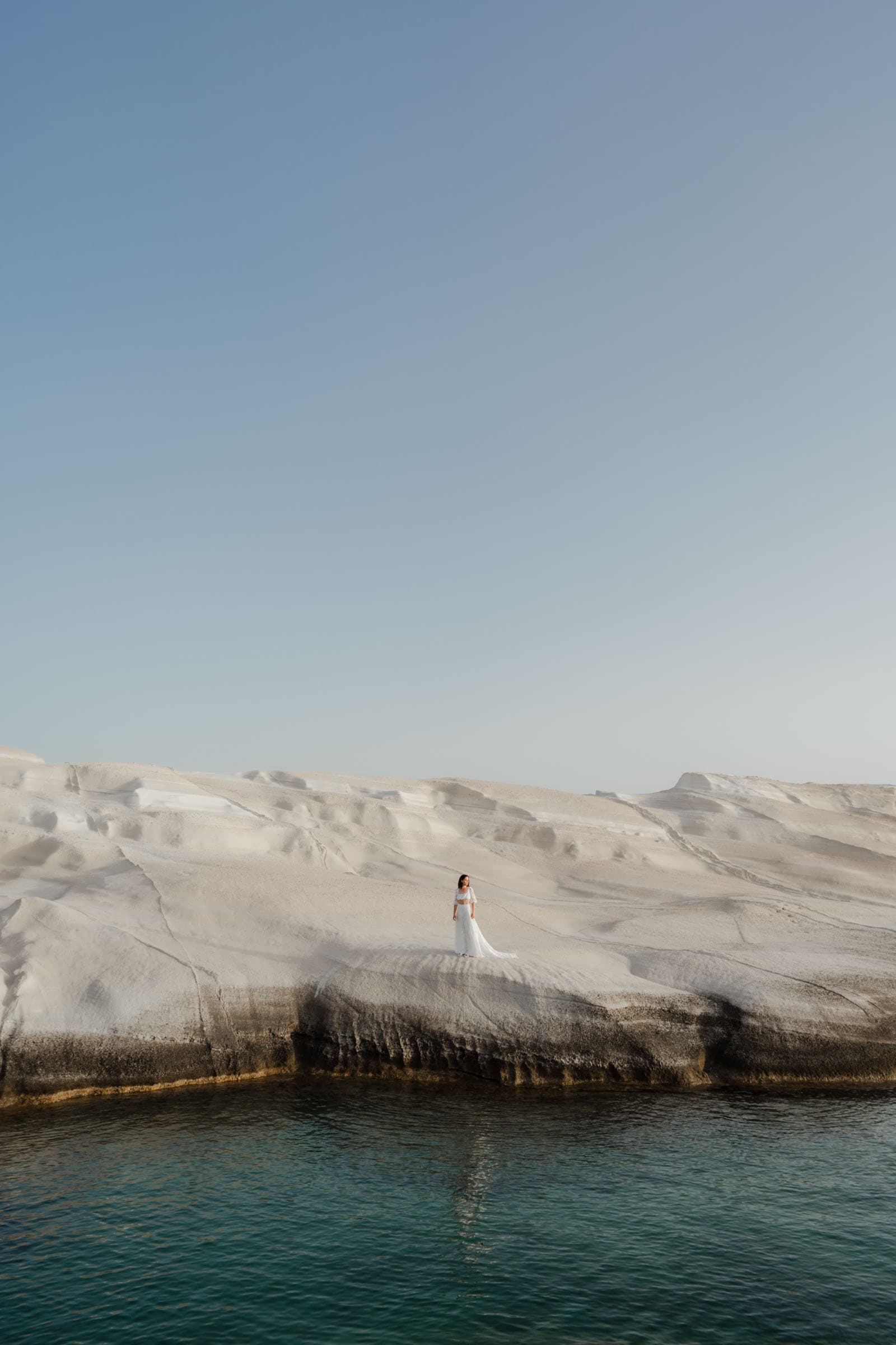 Xavier & Andrea – elopement in Milos | Sarakiniko-39